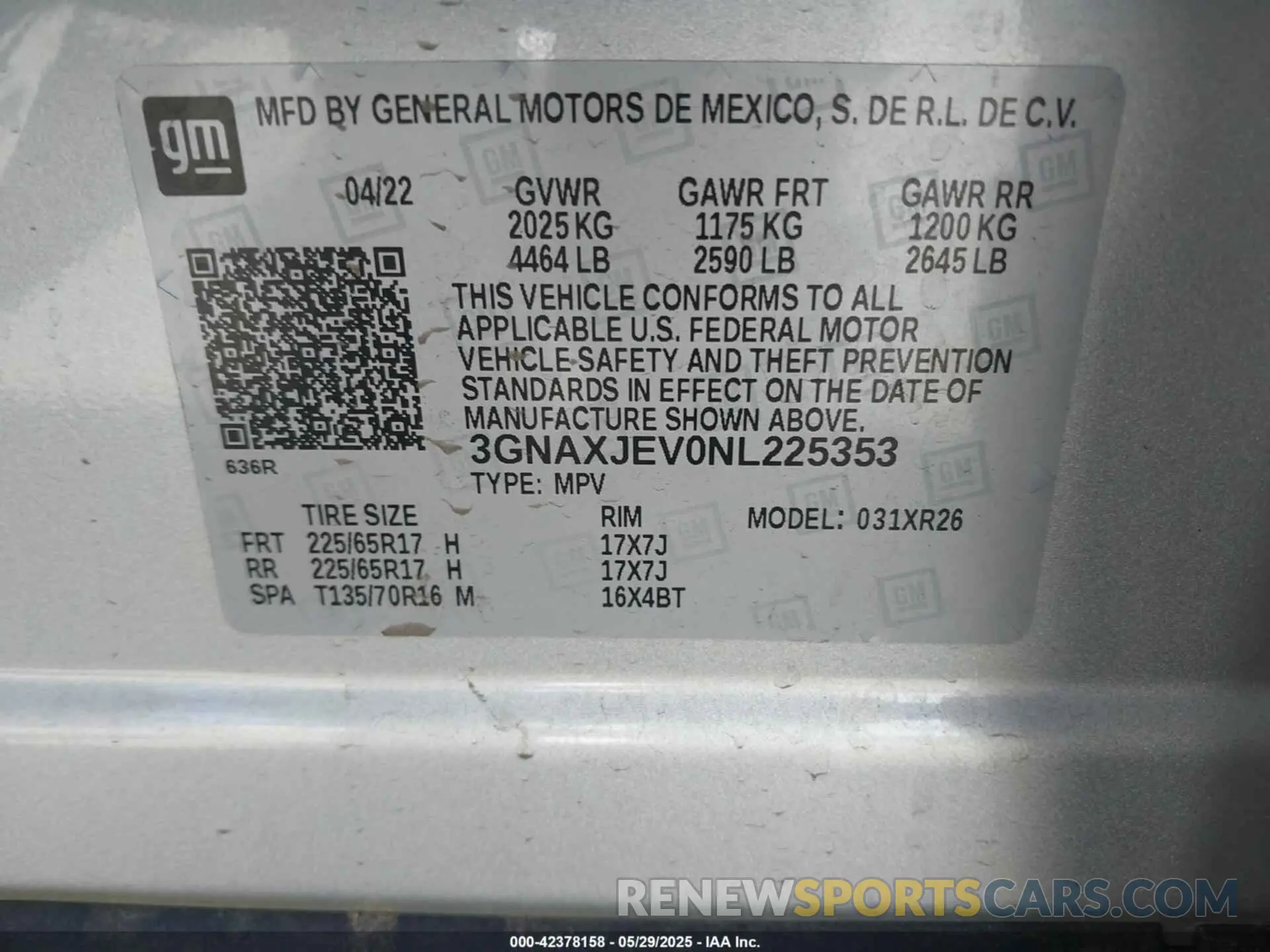 9 Photograph of a damaged car 3GNAXJEV0NL225353 CHEVROLET EQUINOX 2022
