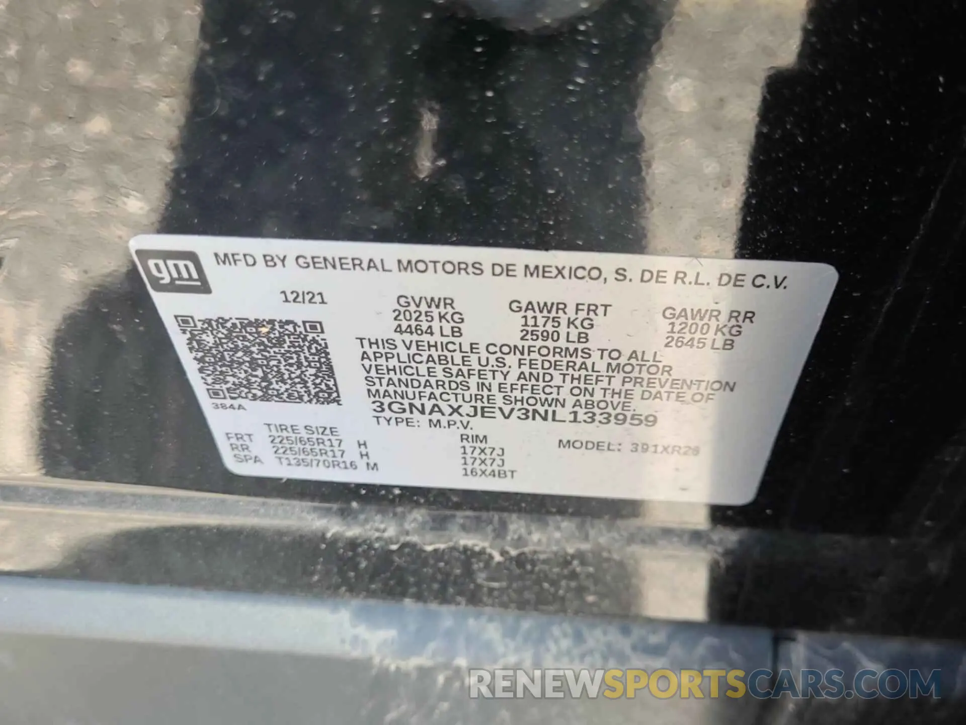 8 Photograph of a damaged car 3GNAXJEV3NL133959 CHEVROLET EQUINOX 2022