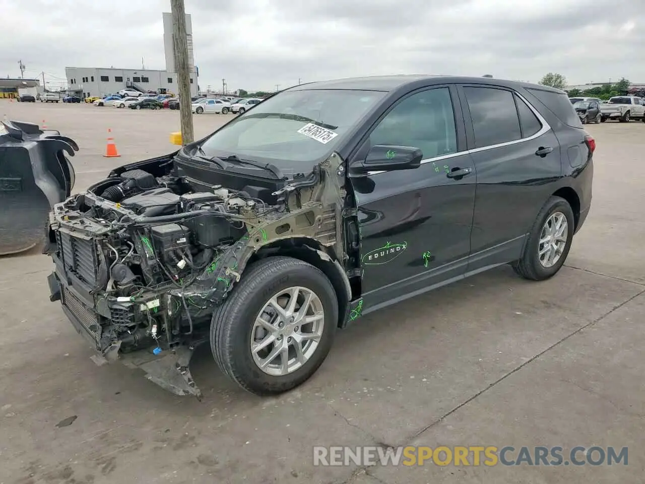 1 Photograph of a damaged car 3GNAXJEV3NL143083 CHEVROLET EQUINOX 2022