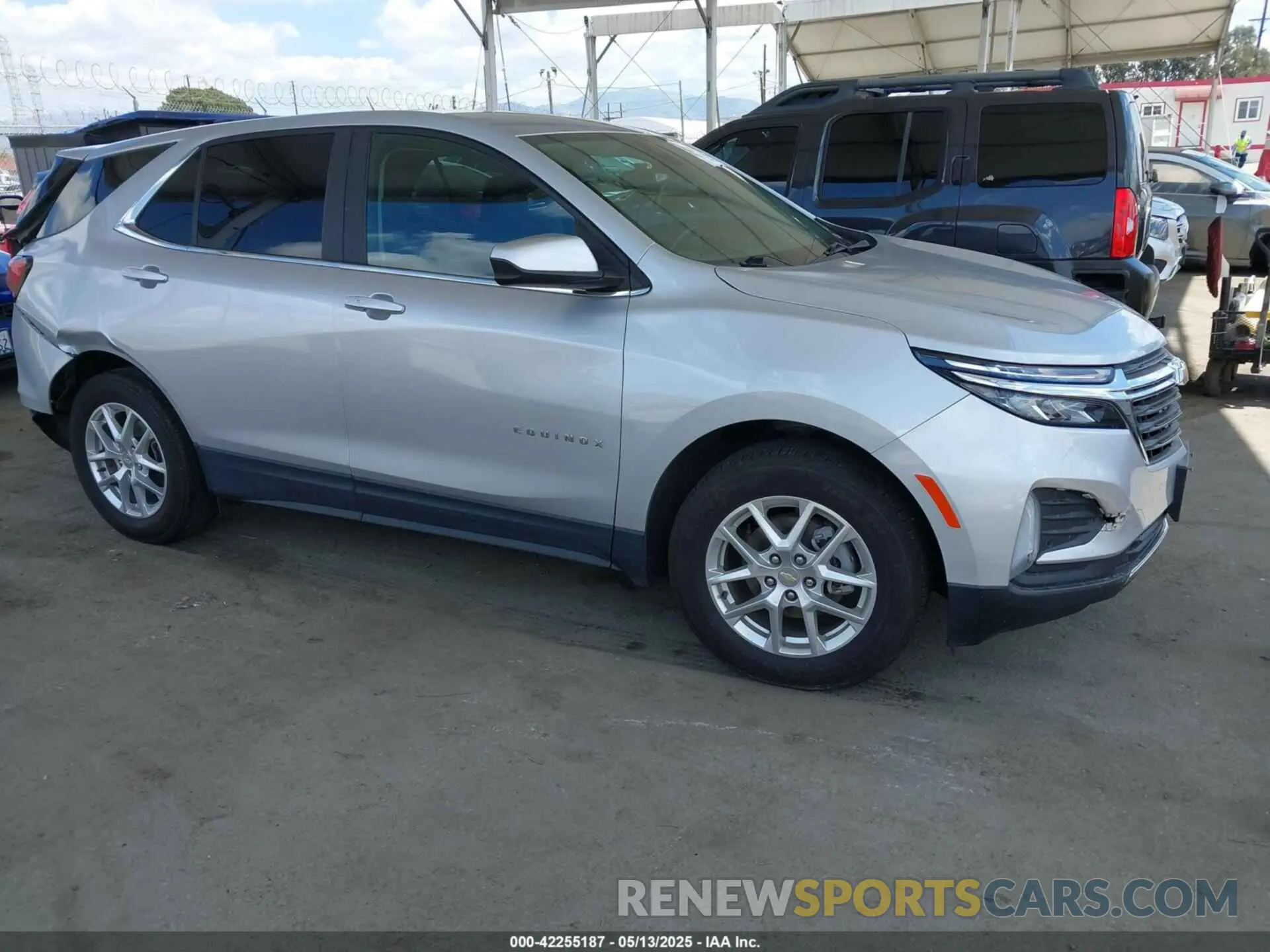 1 Photograph of a damaged car 3GNAXJEV7NL224880 CHEVROLET EQUINOX 2022