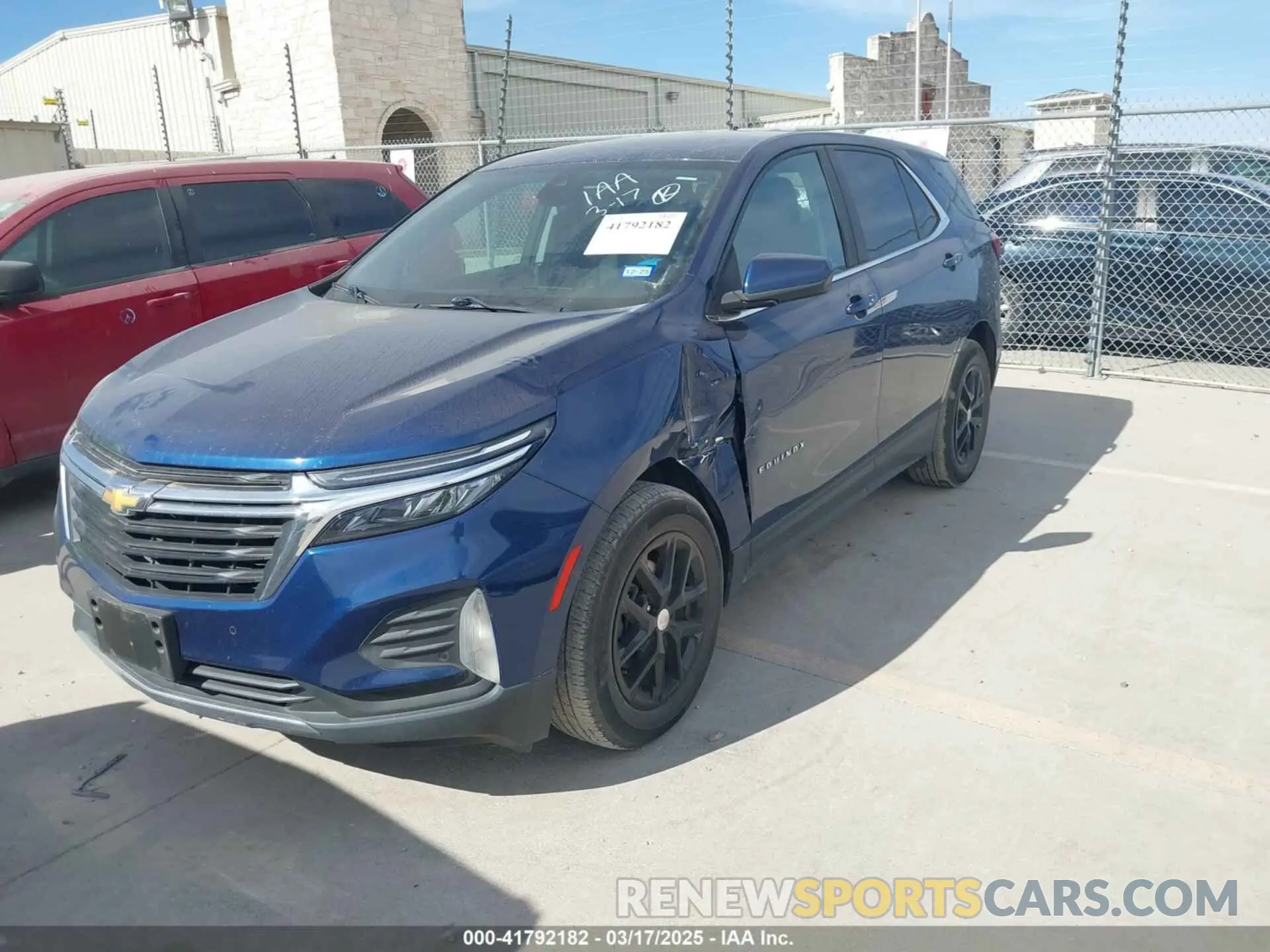 2 Photograph of a damaged car 3GNAXJEVXNL136342 CHEVROLET EQUINOX 2022