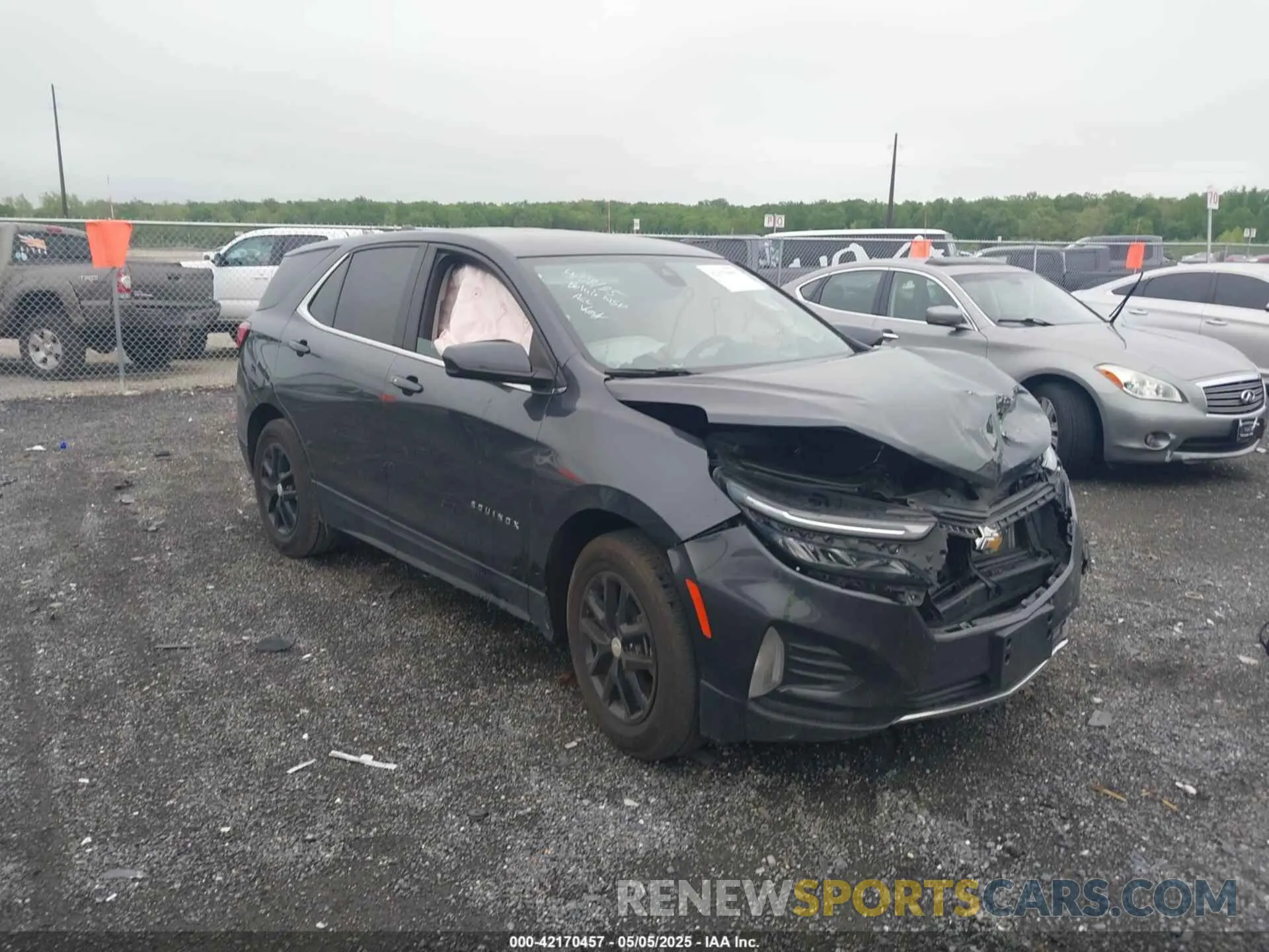 1 Photograph of a damaged car 3GNAXKEV0NS100297 CHEVROLET EQUINOX 2022