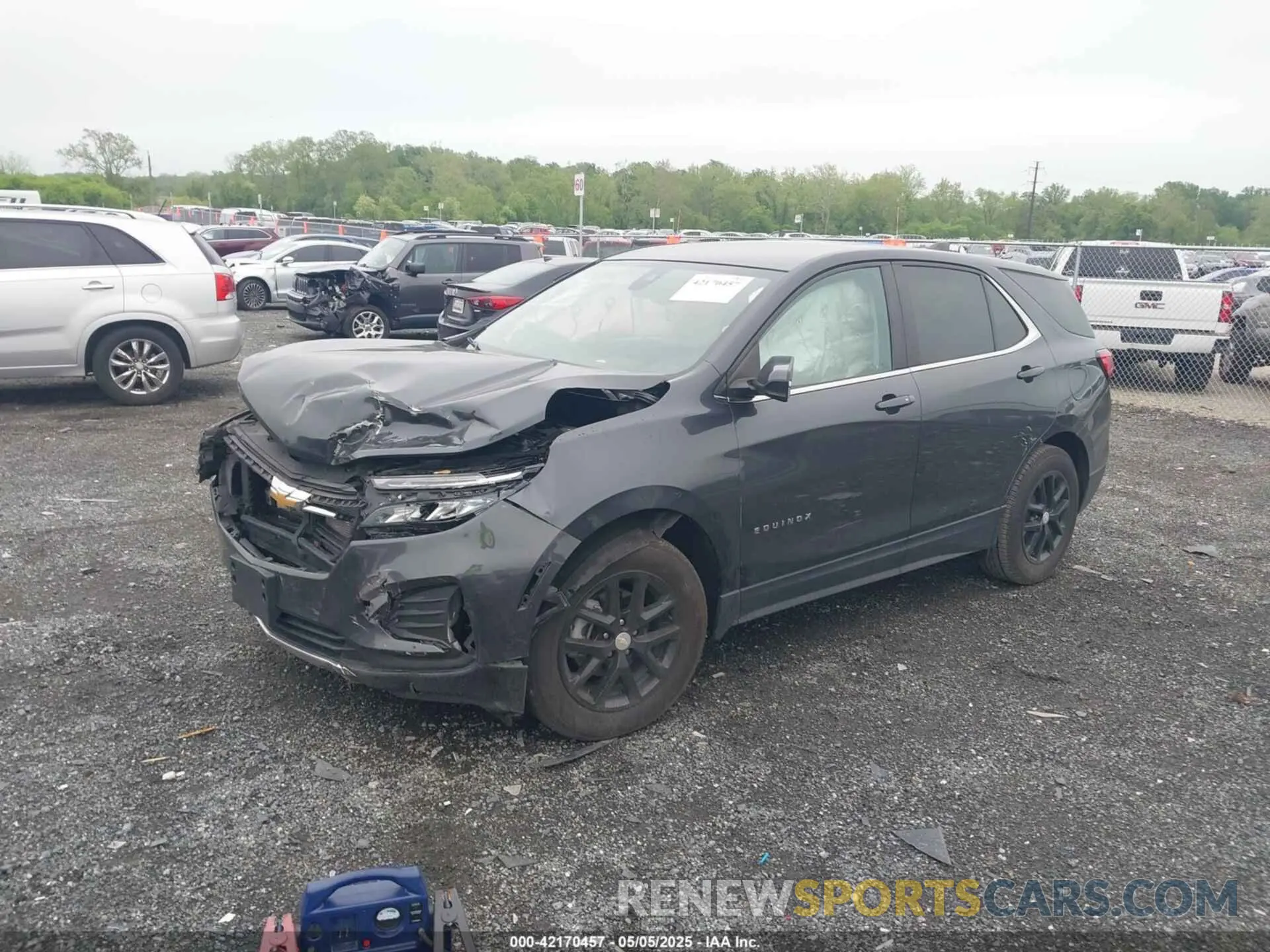 2 Photograph of a damaged car 3GNAXKEV0NS100297 CHEVROLET EQUINOX 2022