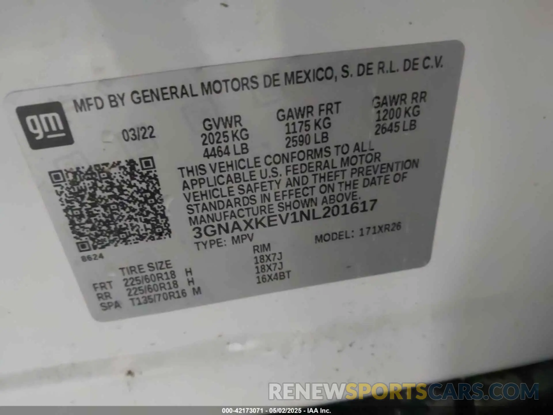 9 Photograph of a damaged car 3GNAXKEV1NL201617 CHEVROLET EQUINOX 2022