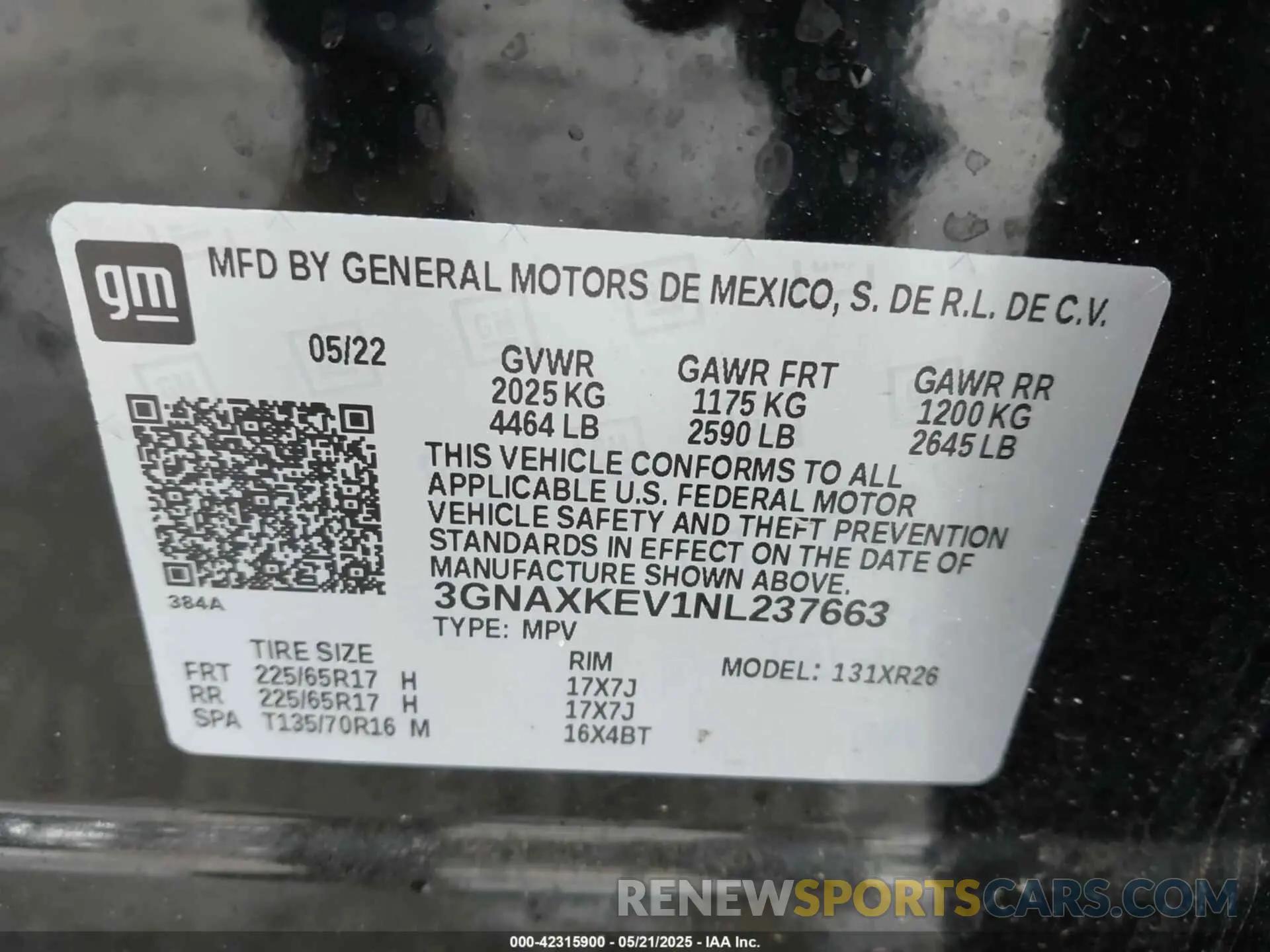 9 Photograph of a damaged car 3GNAXKEV1NL237663 CHEVROLET EQUINOX 2022