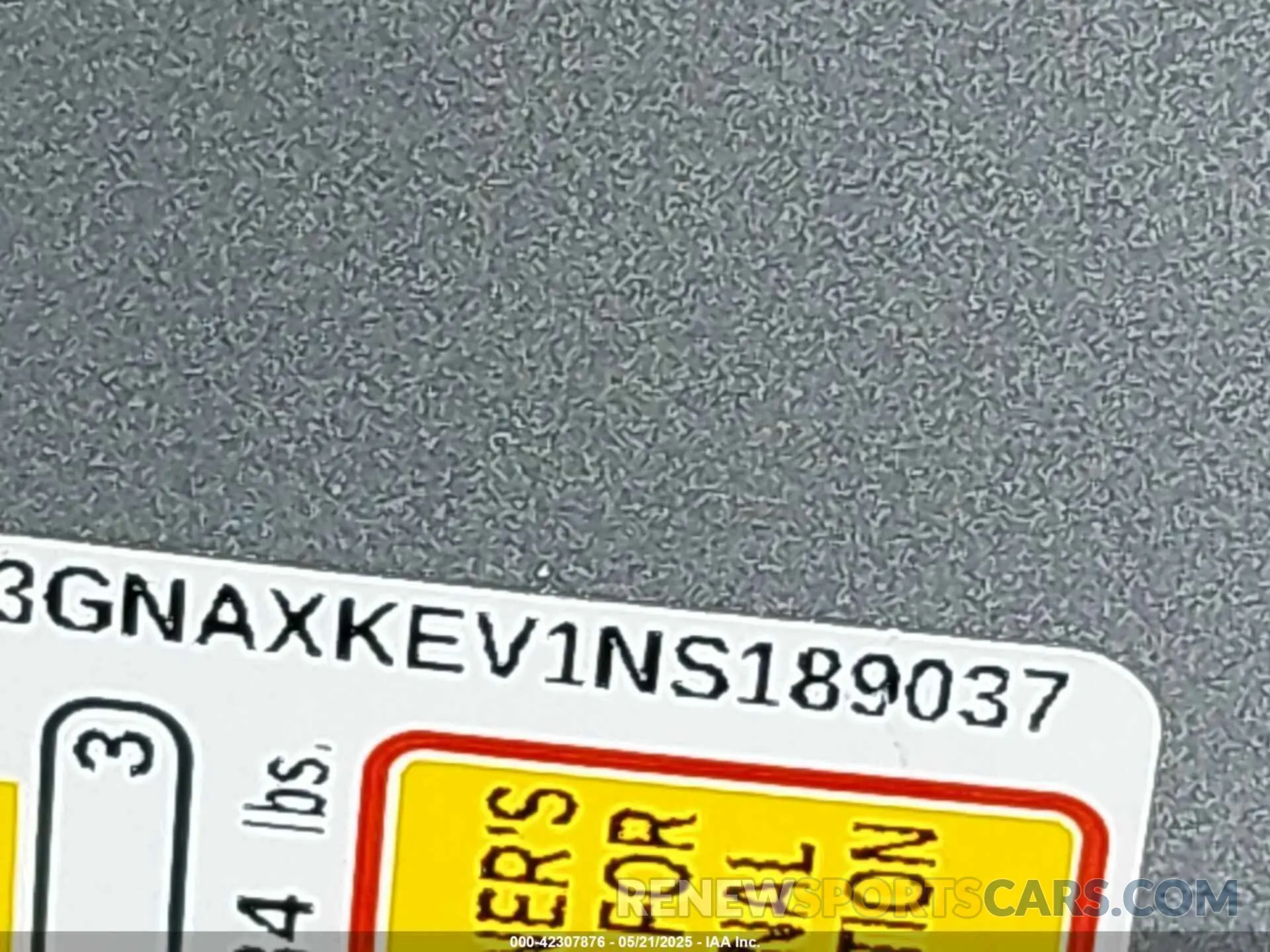 9 Photograph of a damaged car 3GNAXKEV1NS189037 CHEVROLET EQUINOX 2022