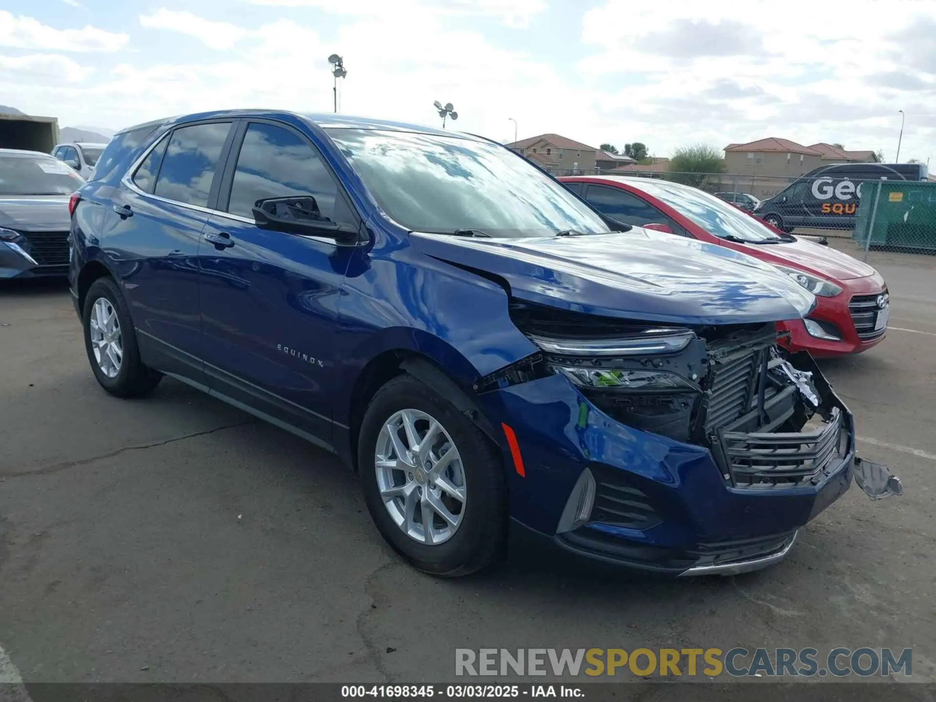 1 Photograph of a damaged car 3GNAXKEV3NL117010 CHEVROLET EQUINOX 2022