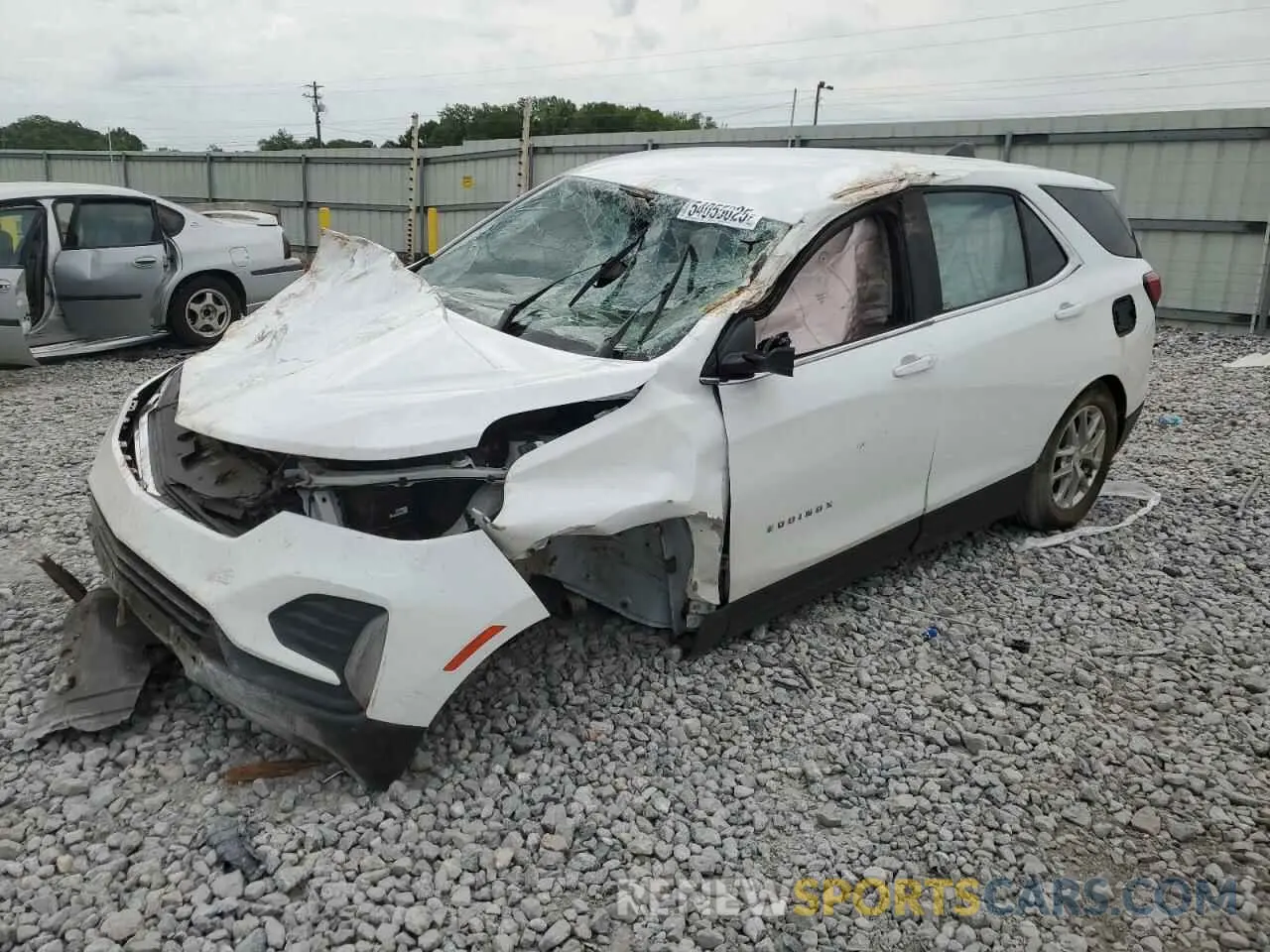 1 Photograph of a damaged car 3GNAXKEV3NL202591 CHEVROLET EQUINOX 2022
