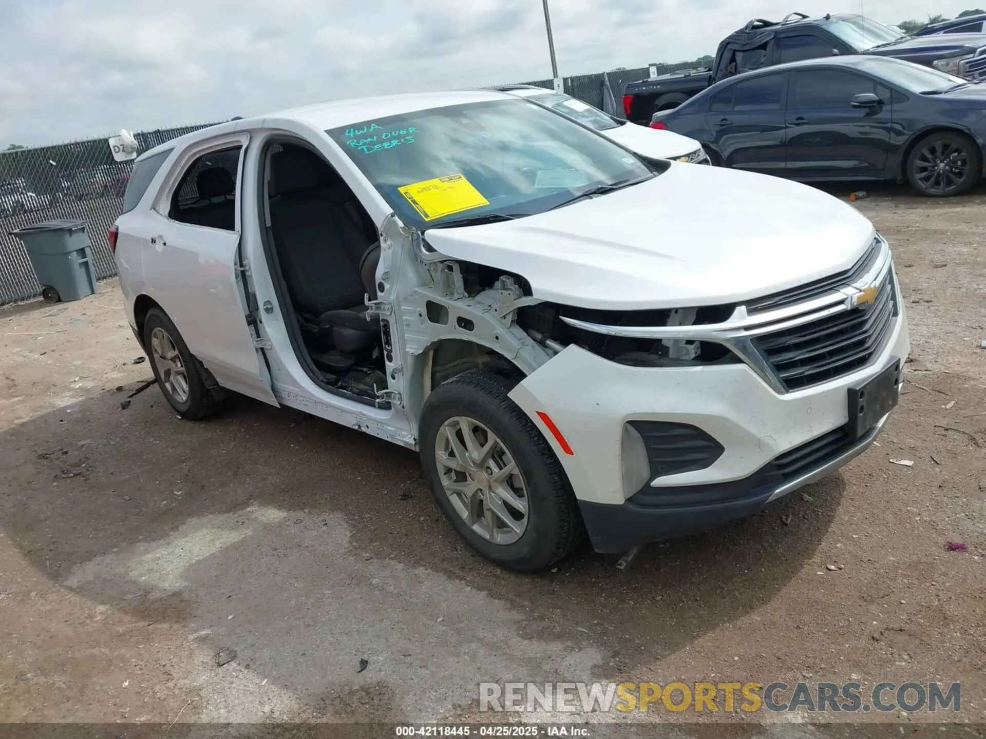1 Photograph of a damaged car 3GNAXKEV3NL298187 CHEVROLET EQUINOX 2022