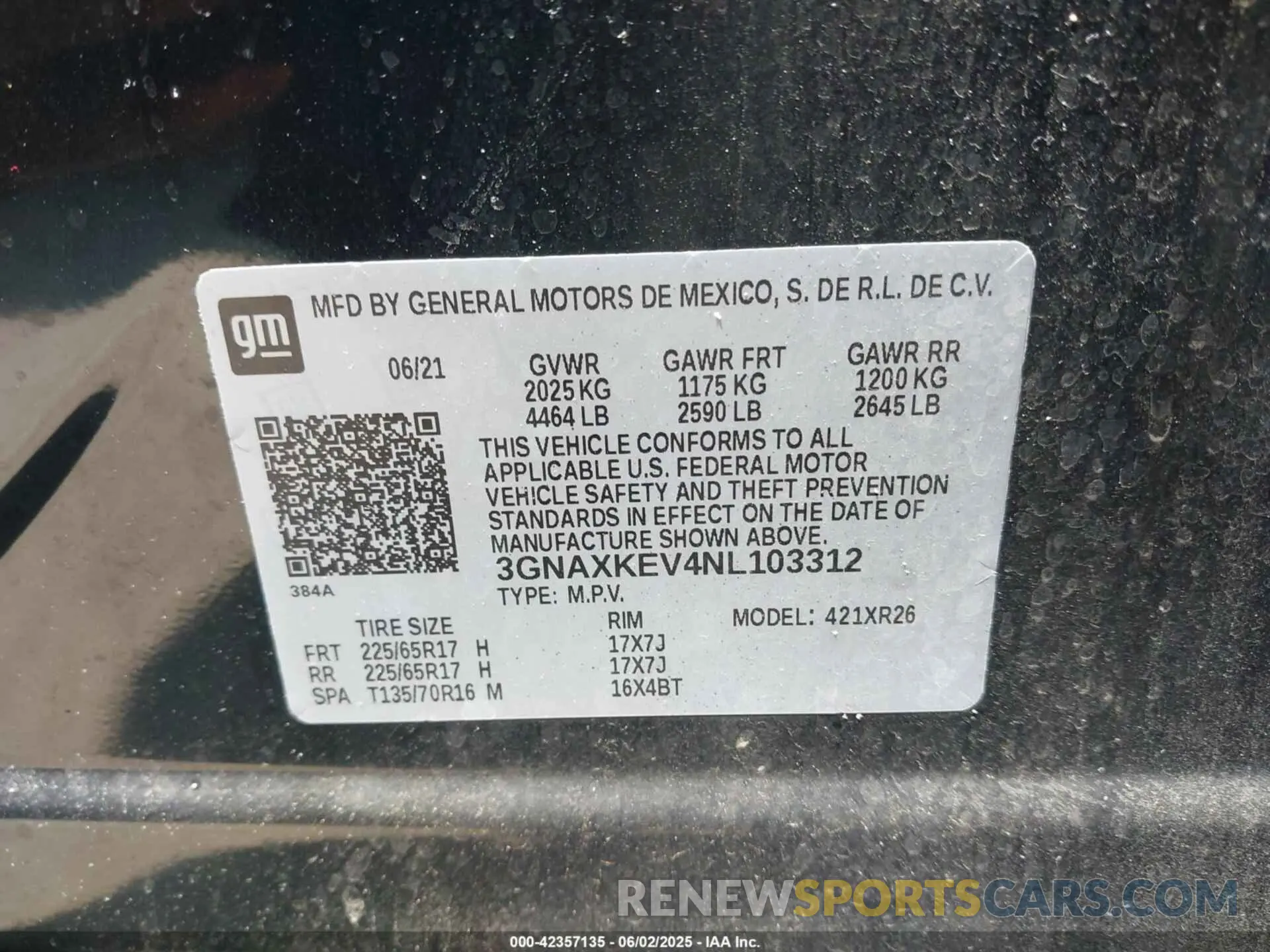 9 Photograph of a damaged car 3GNAXKEV4NL103312 CHEVROLET EQUINOX 2022