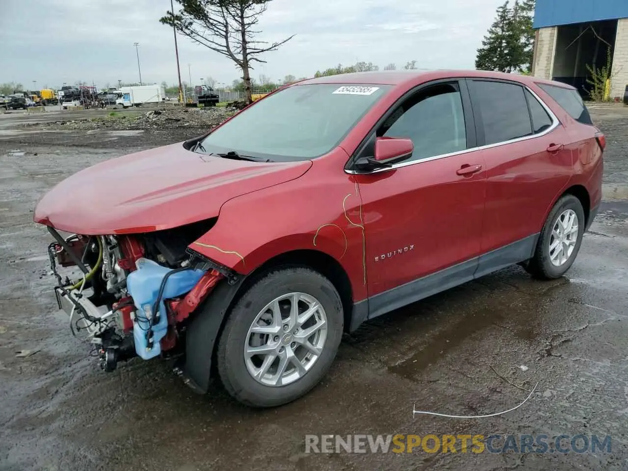 1 Photograph of a damaged car 3GNAXKEV4NL203247 CHEVROLET EQUINOX 2022