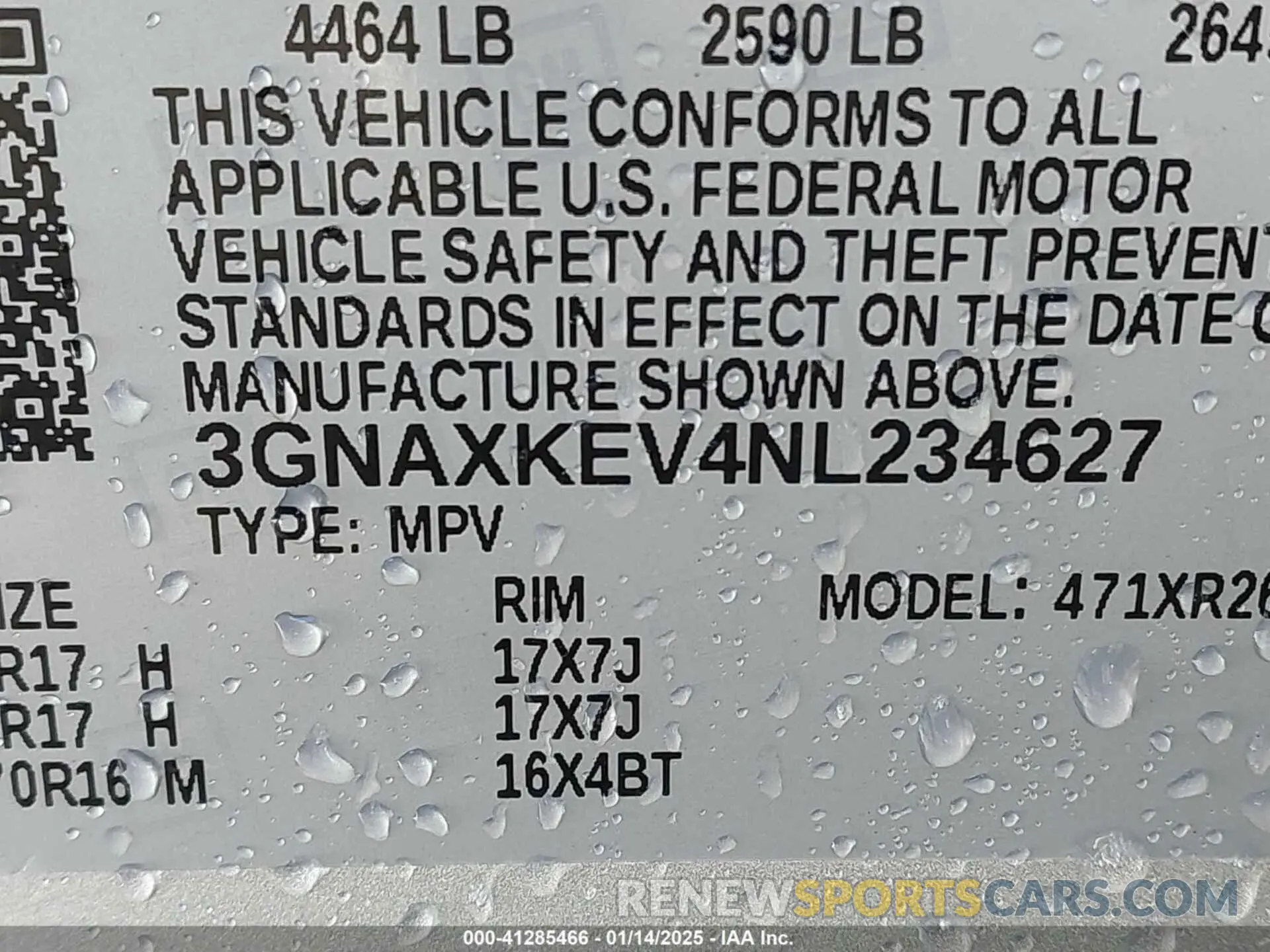 9 Photograph of a damaged car 3GNAXKEV4NL234627 CHEVROLET EQUINOX 2022