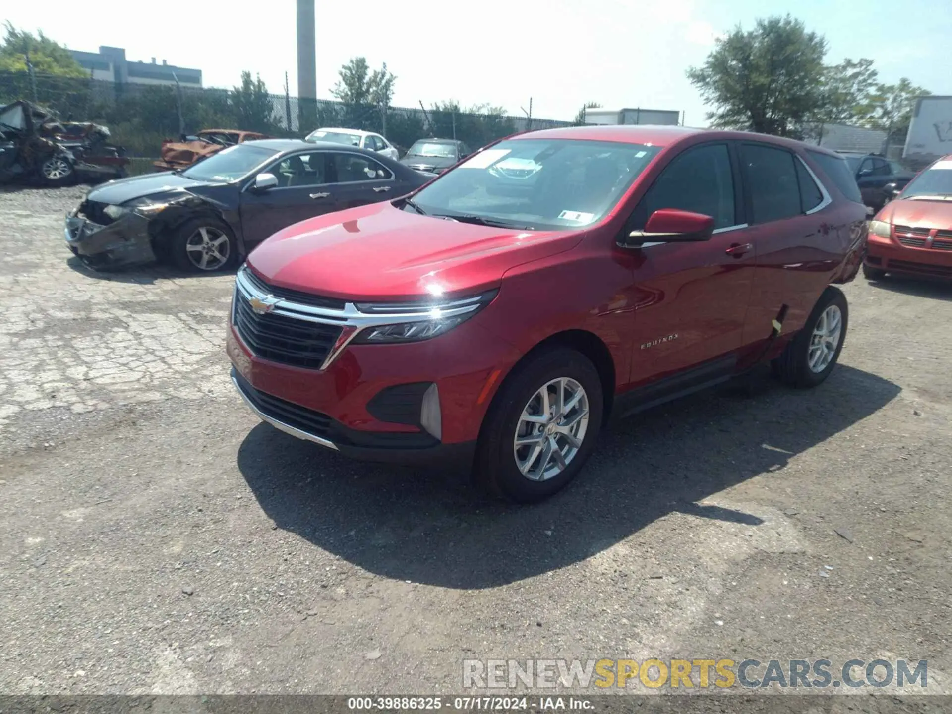 2 Photograph of a damaged car 3GNAXKEV5NL180822 CHEVROLET EQUINOX 2022