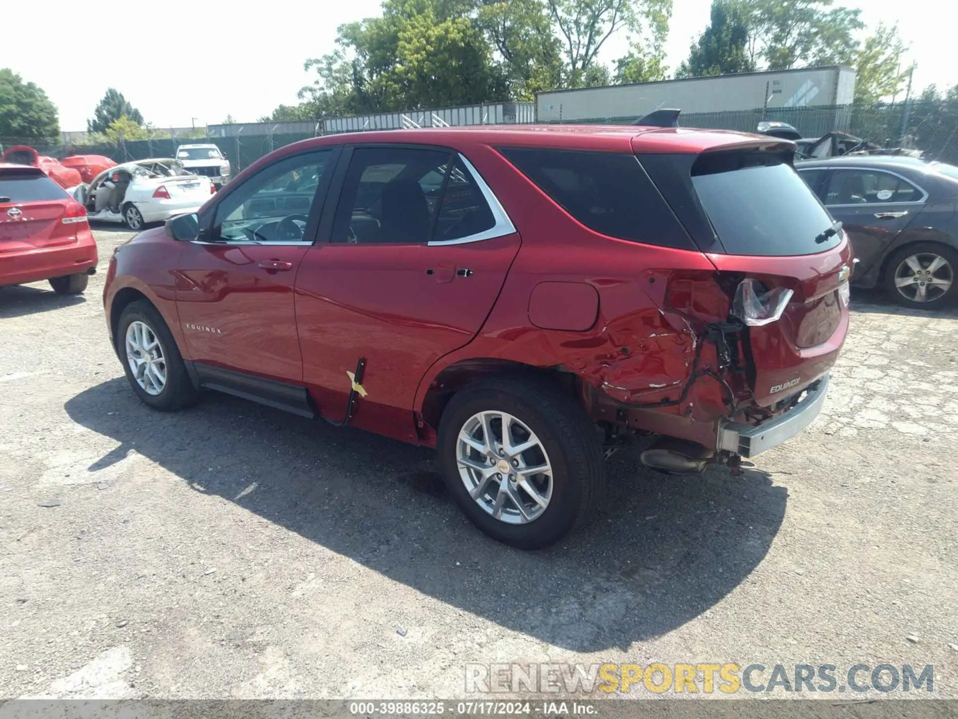 3 Photograph of a damaged car 3GNAXKEV5NL180822 CHEVROLET EQUINOX 2022
