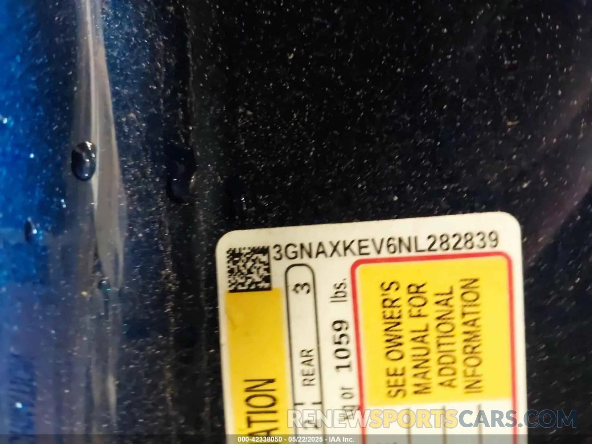 9 Photograph of a damaged car 3GNAXKEV6NL282839 CHEVROLET EQUINOX 2022