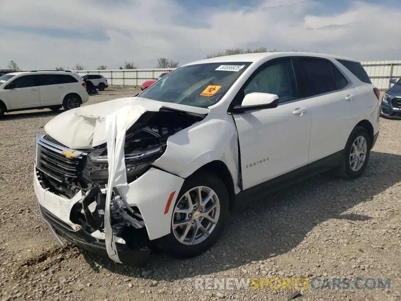 1 Photograph of a damaged car 3GNAXKEV7NL216591 CHEVROLET EQUINOX 2022