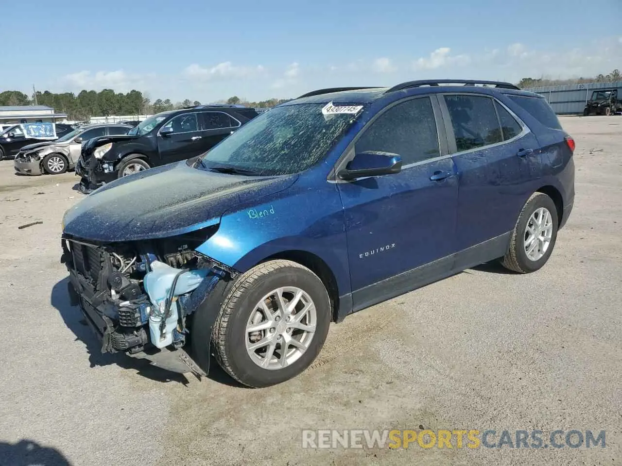 1 Photograph of a damaged car 3GNAXKEV7NL223041 CHEVROLET EQUINOX 2022