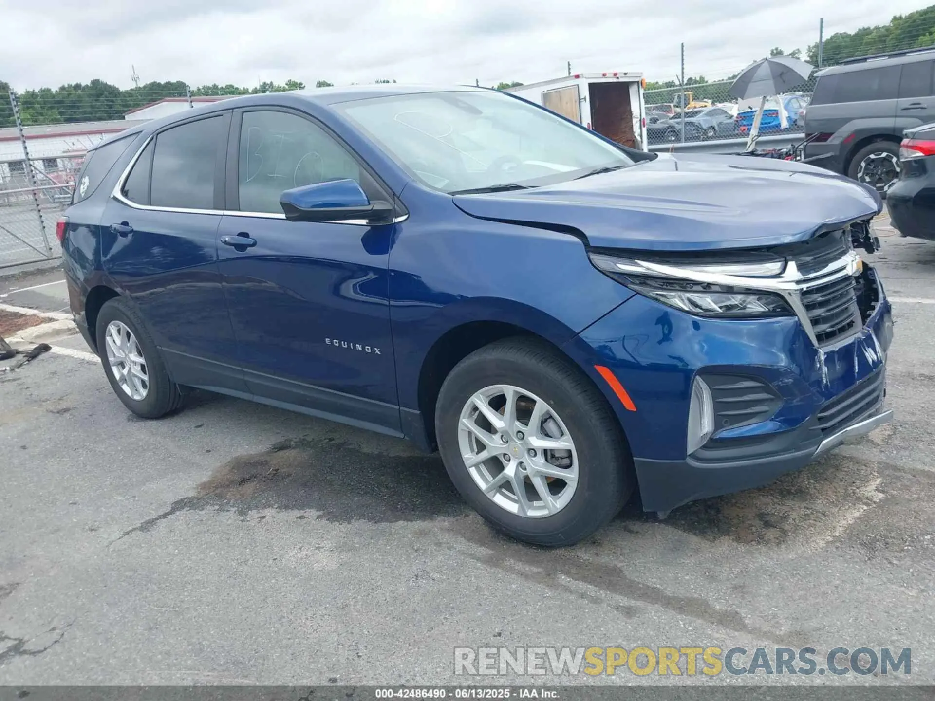 1 Photograph of a damaged car 3GNAXKEV7NL295969 CHEVROLET EQUINOX 2022