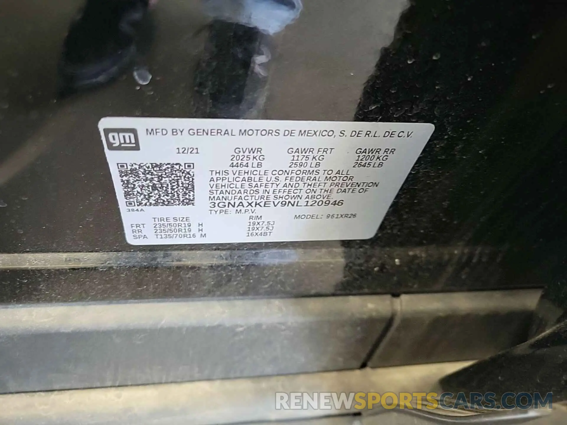 2 Photograph of a damaged car 3GNAXKEV9NL120946 CHEVROLET EQUINOX 2022