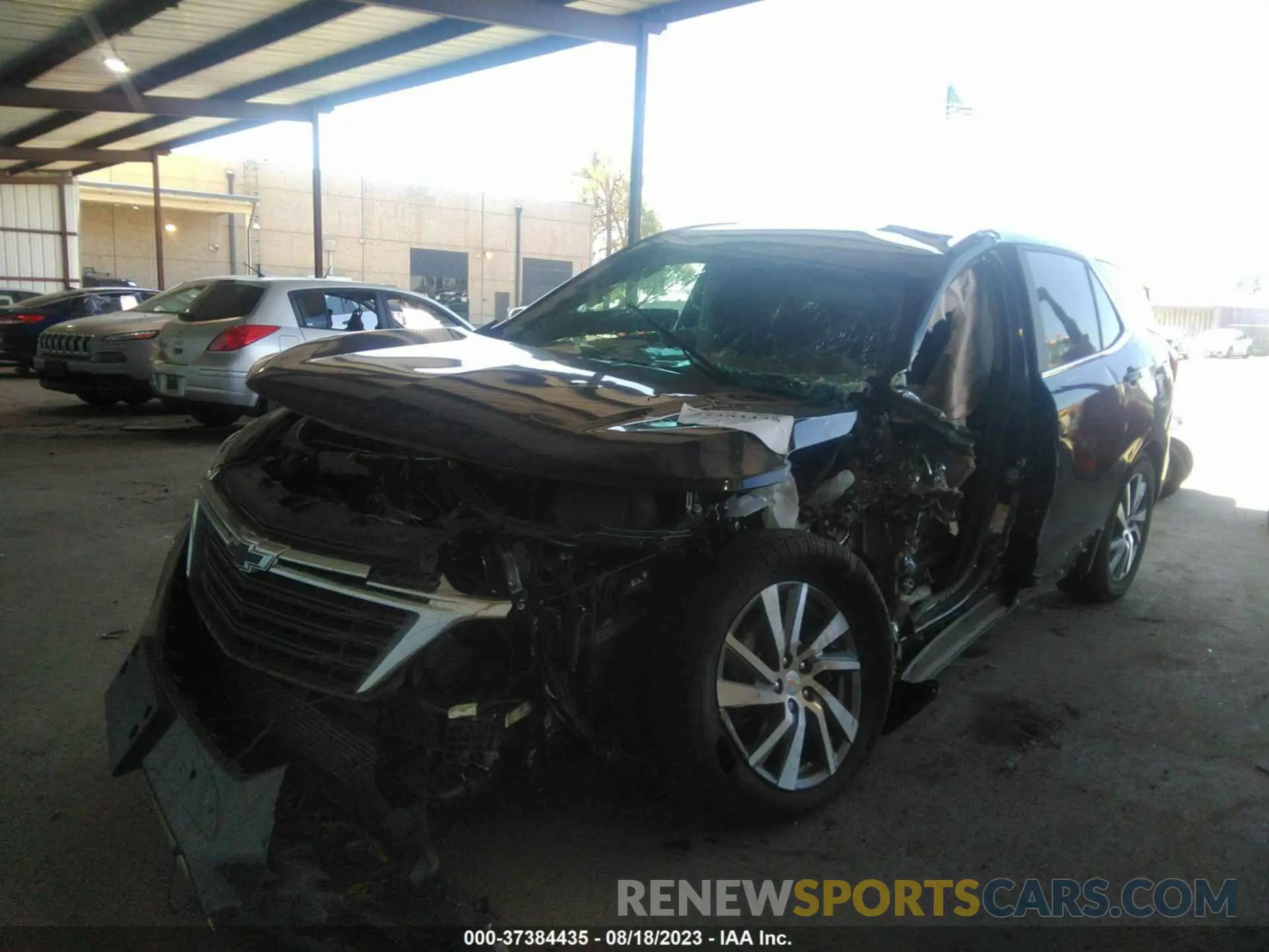 2 Photograph of a damaged car 3GNAXKEV9NL204149 CHEVROLET EQUINOX 2022