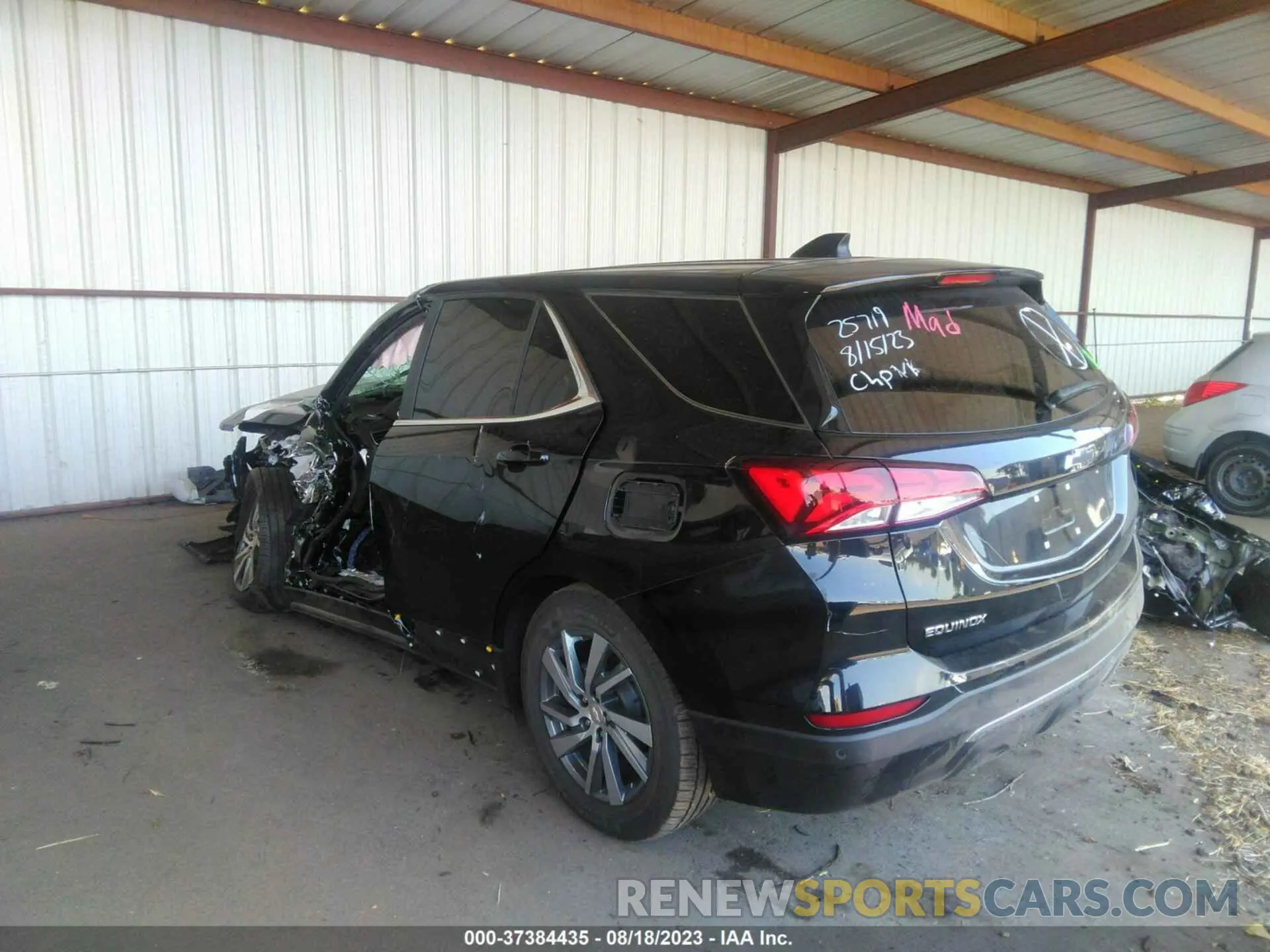 3 Photograph of a damaged car 3GNAXKEV9NL204149 CHEVROLET EQUINOX 2022