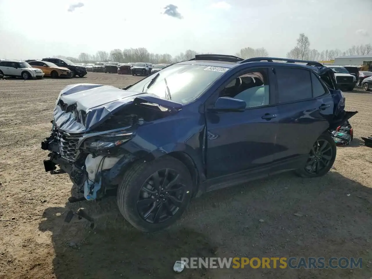 1 Photograph of a damaged car 3GNAXMEV4NS235570 CHEVROLET EQUINOX 2022