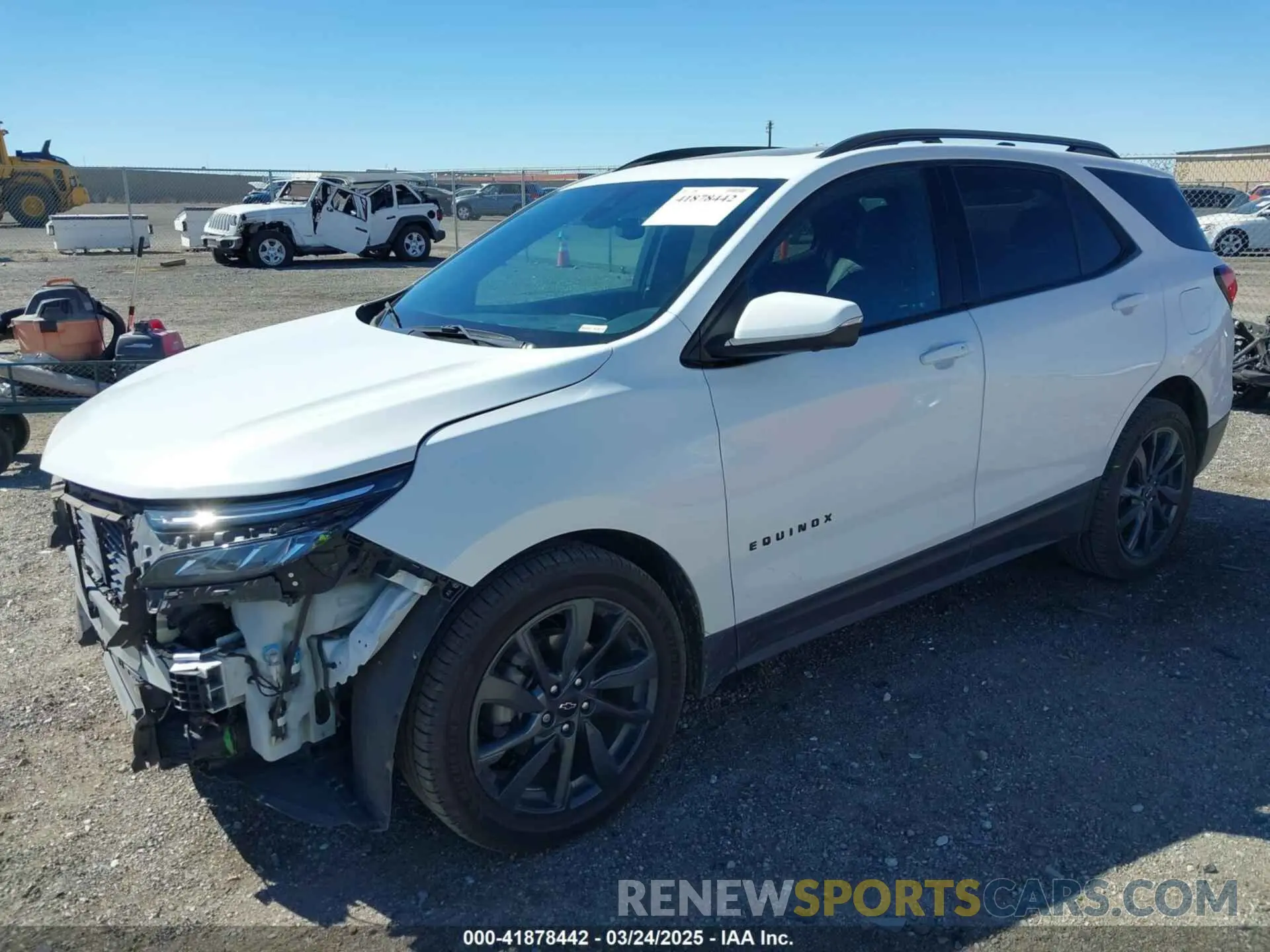 2 Photograph of a damaged car 3GNAXMEV6NS106441 CHEVROLET EQUINOX 2022