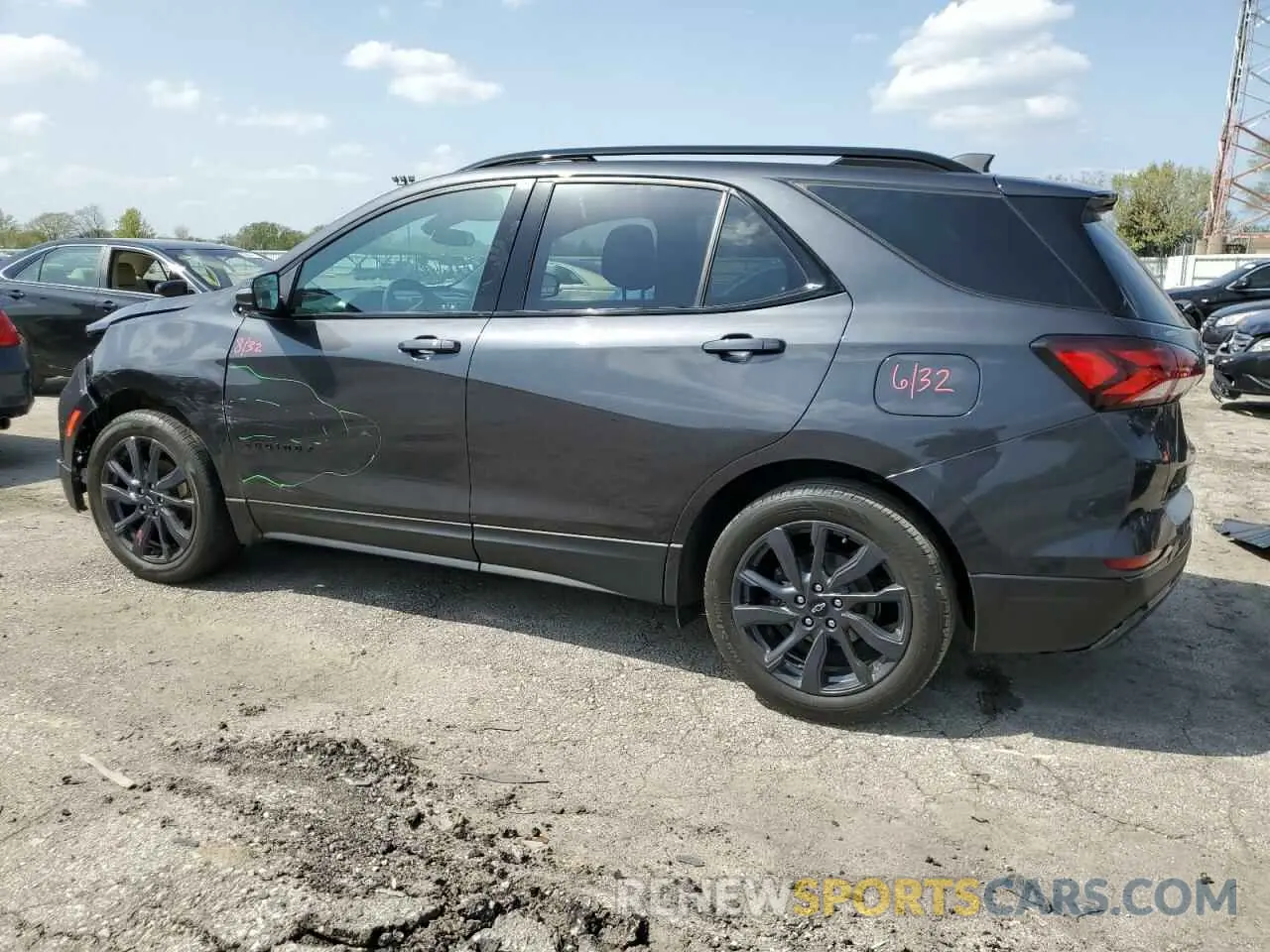 2 Photograph of a damaged car 3GNAXMEV6NS237434 CHEVROLET EQUINOX 2022