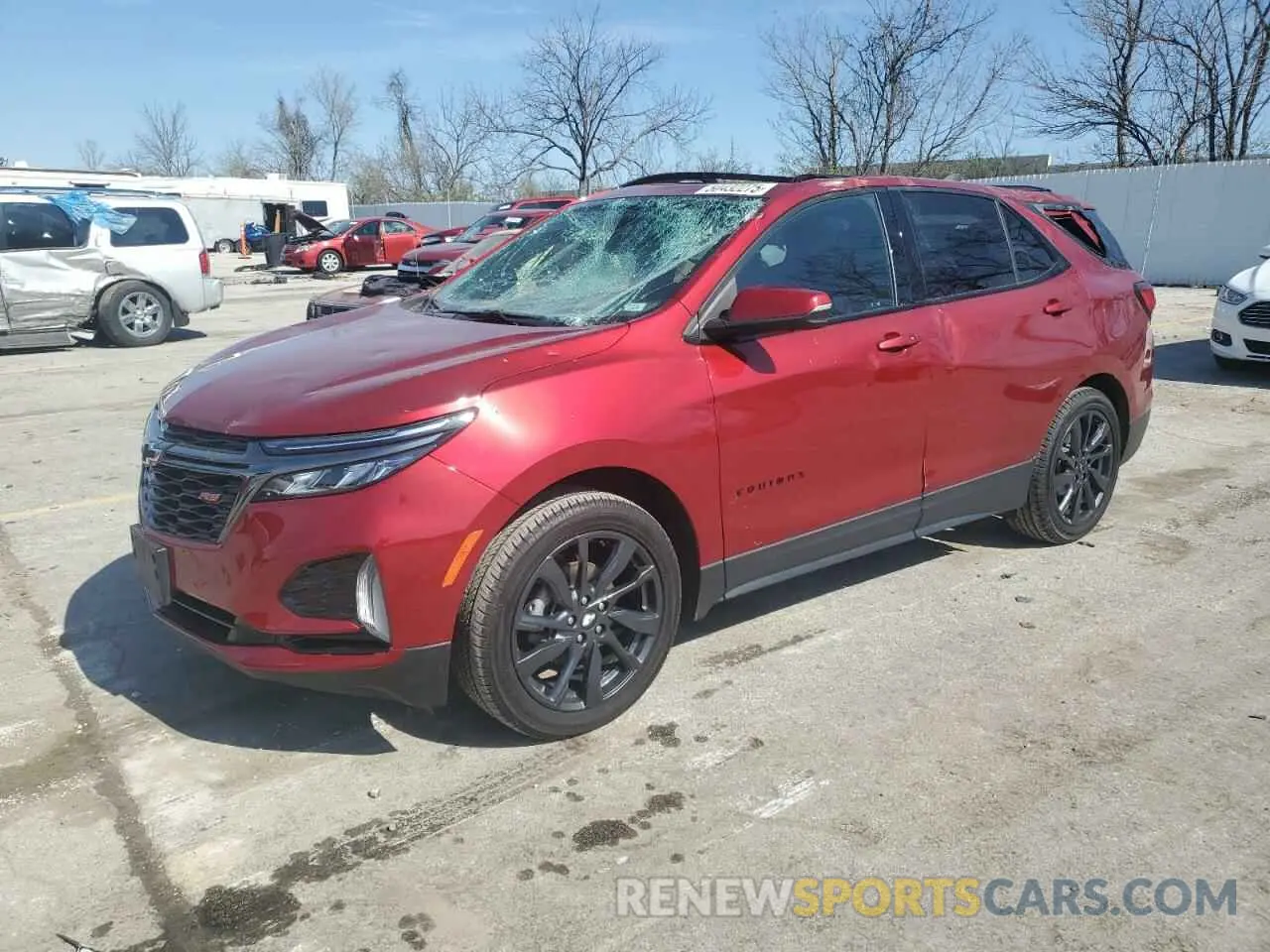 1 Photograph of a damaged car 3GNAXMEV8NS134161 CHEVROLET EQUINOX 2022