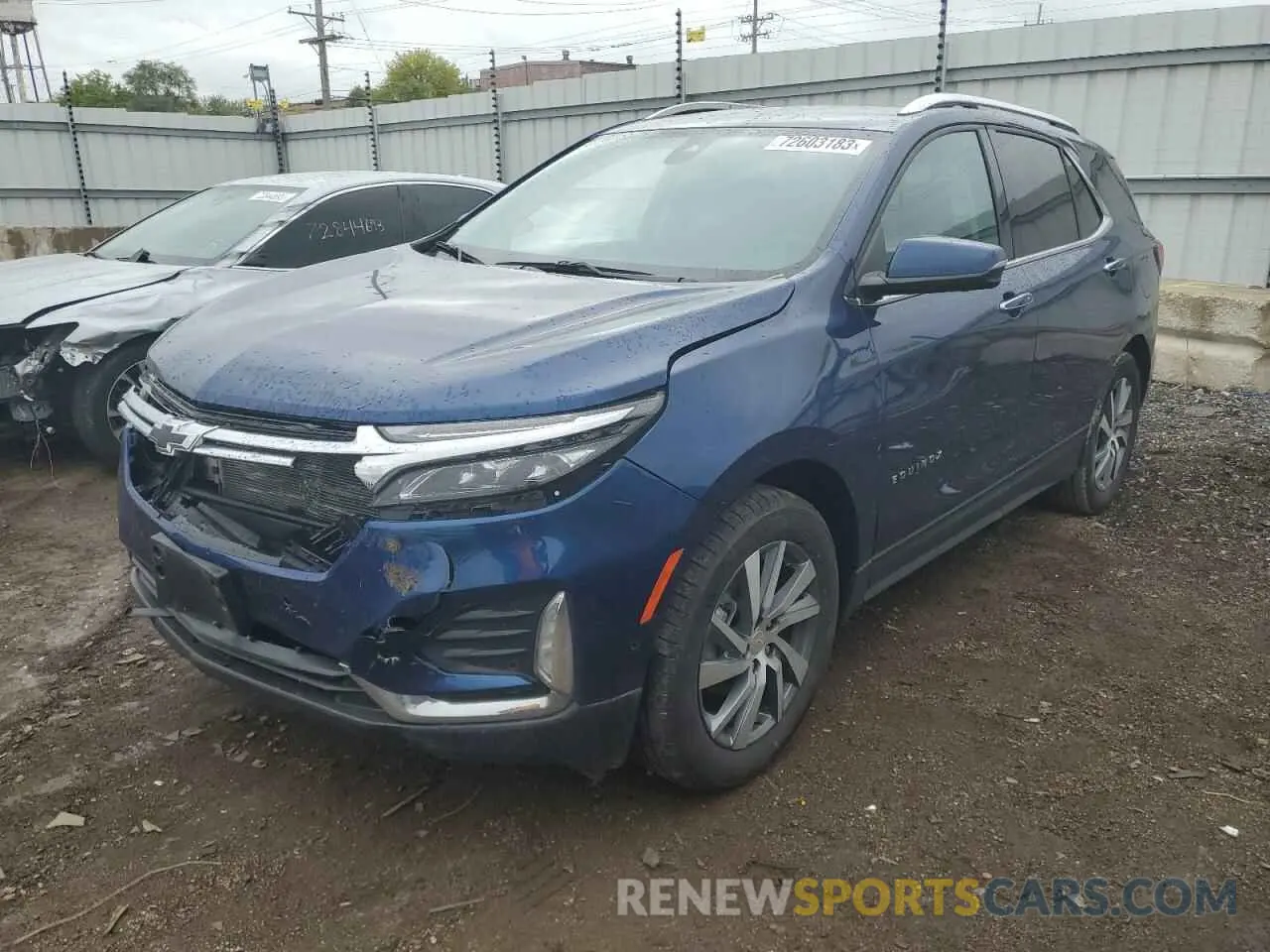 1 Photograph of a damaged car 3GNAXNEV2NS224587 CHEVROLET EQUINOX 2022