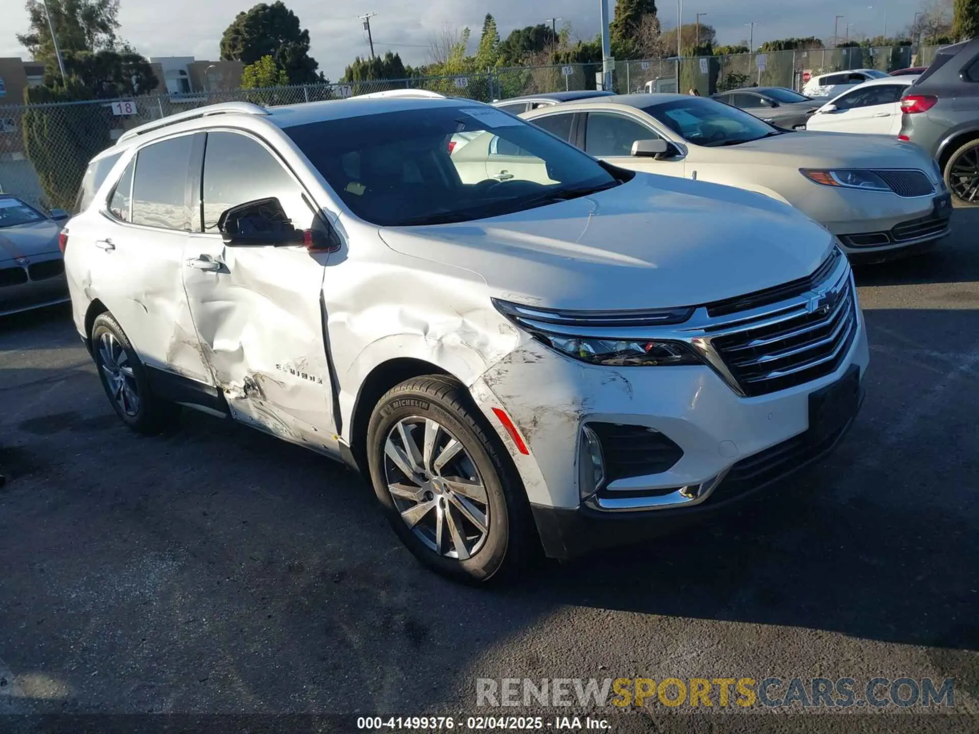 1 Photograph of a damaged car 3GNAXNEV7NS190940 CHEVROLET EQUINOX 2022