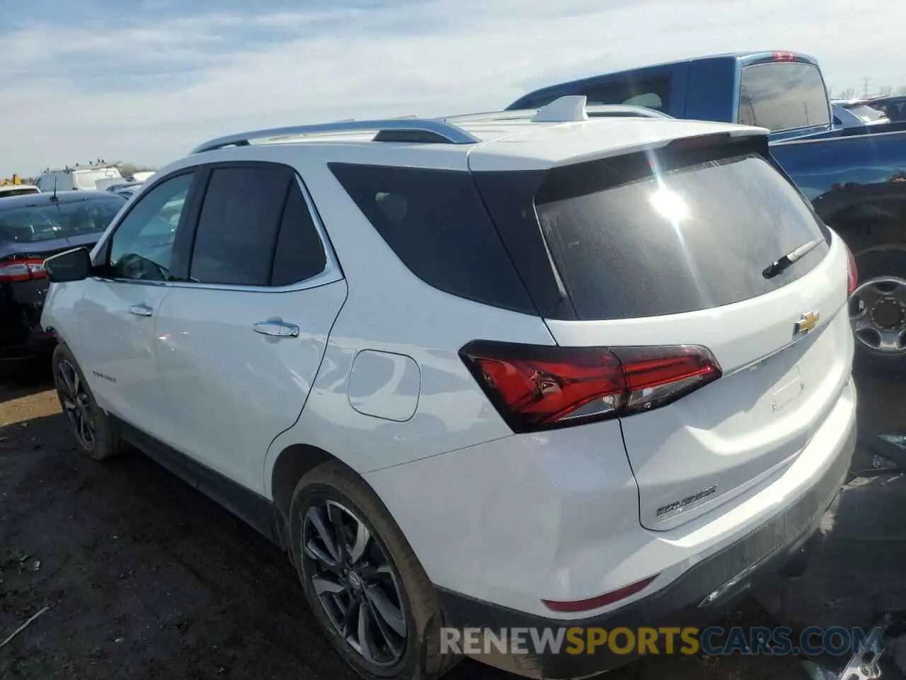 2 Photograph of a damaged car 3GNAXNEV7NS225086 CHEVROLET EQUINOX 2022