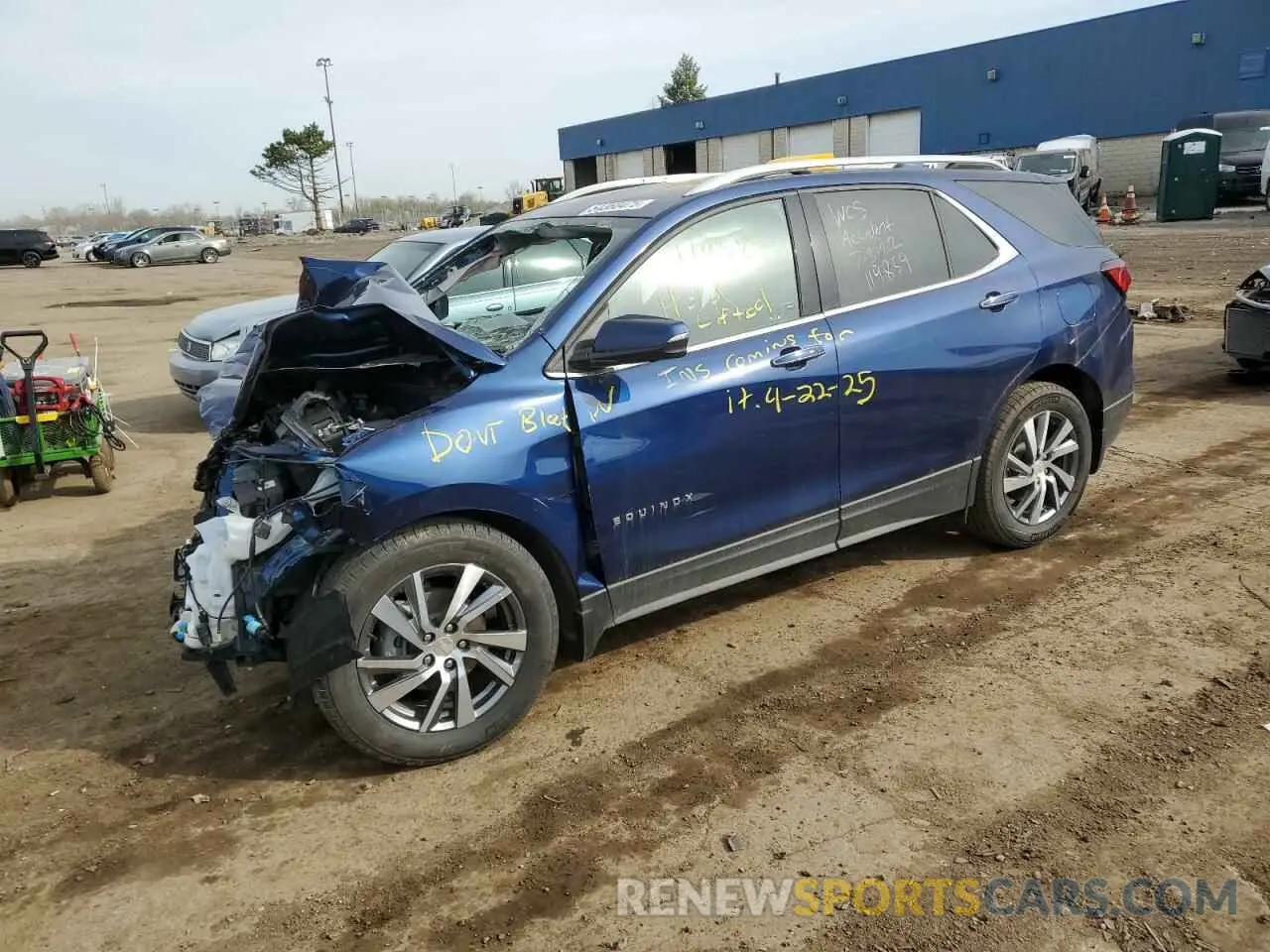 1 Photograph of a damaged car 3GNAXNEVXNS119859 CHEVROLET EQUINOX 2022