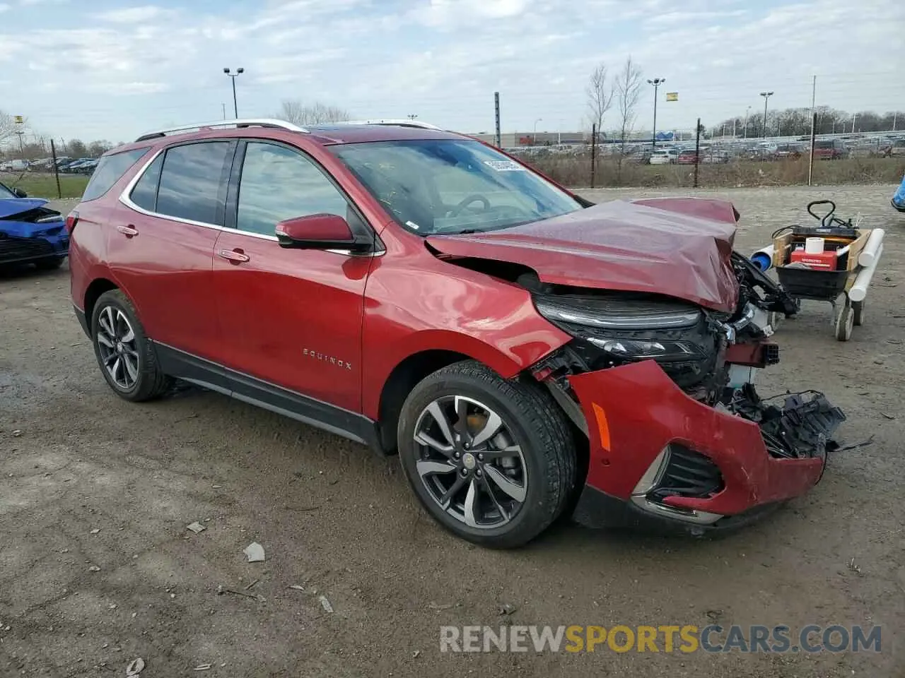 4 Photograph of a damaged car 3GNAXNEVXNS186302 CHEVROLET EQUINOX 2022