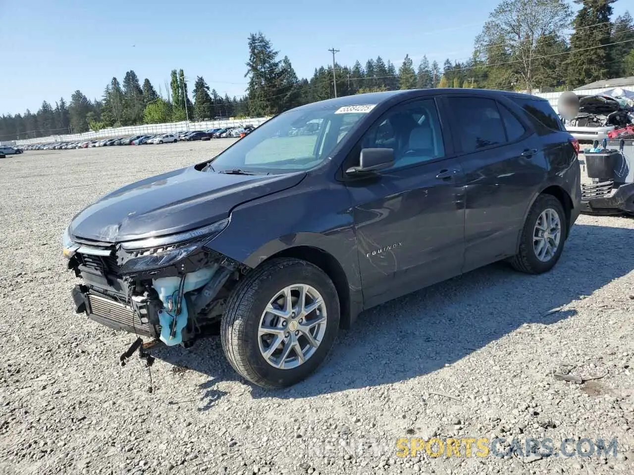 1 Photograph of a damaged car 3GNAXSEV0NS176070 CHEVROLET EQUINOX 2022