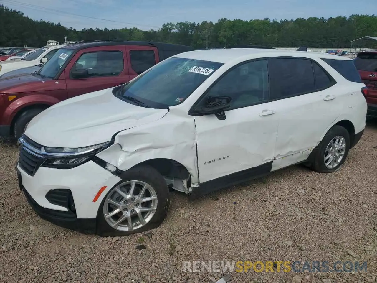 1 Photograph of a damaged car 3GNAXSEV0NS207690 CHEVROLET EQUINOX 2022