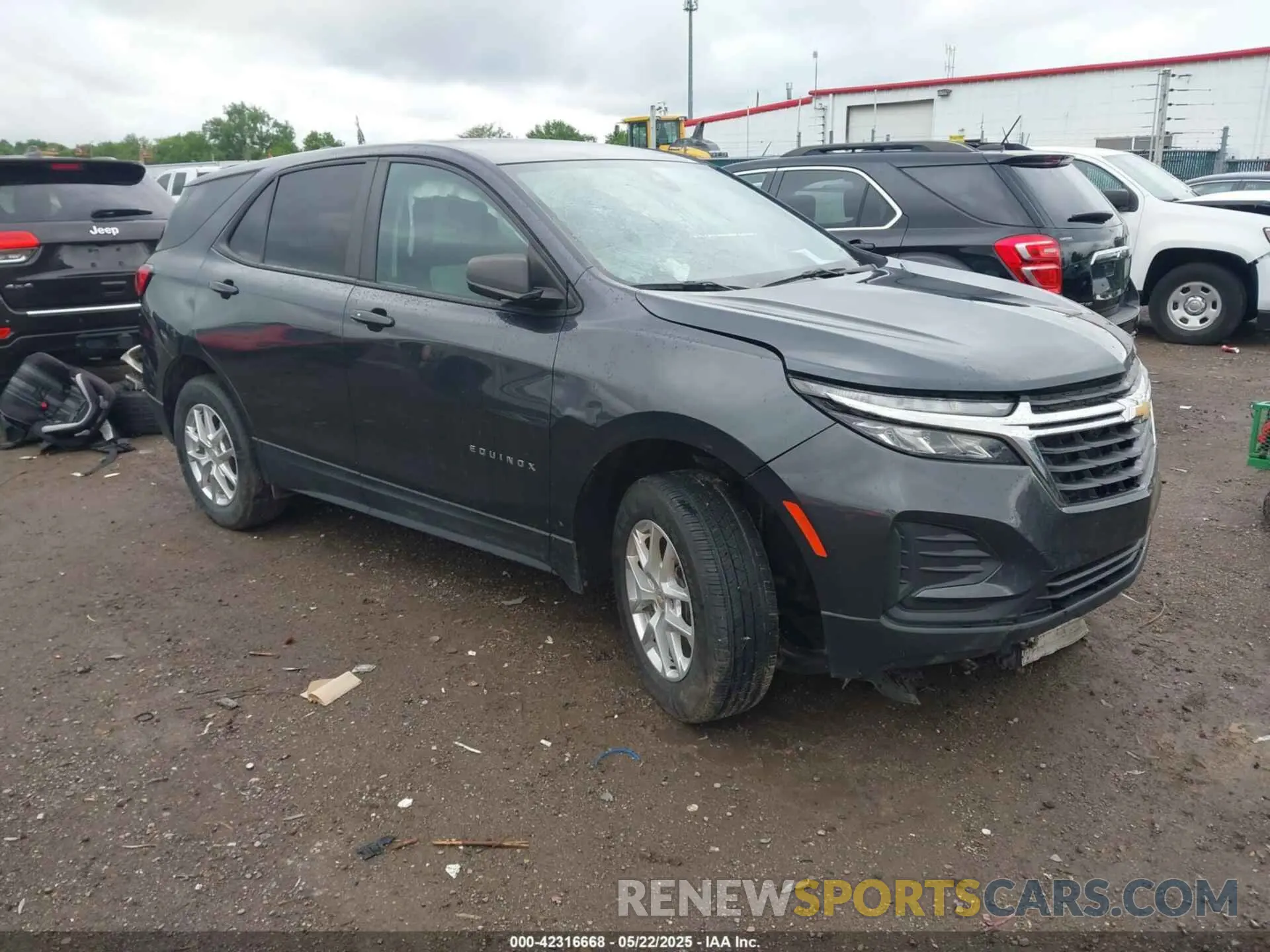 1 Photograph of a damaged car 3GNAXSEV5NS166036 CHEVROLET EQUINOX 2022