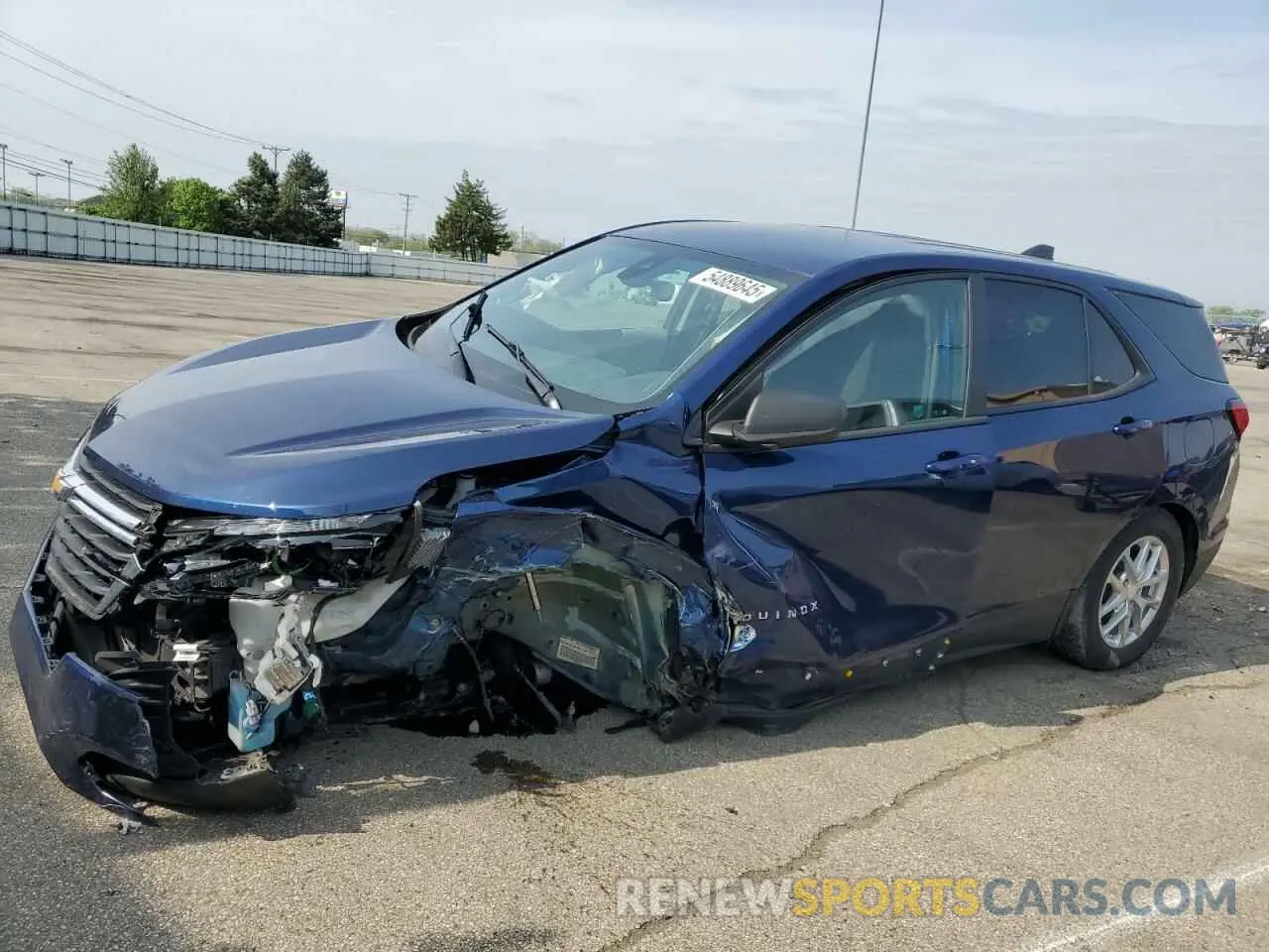 1 Photograph of a damaged car 3GNAXSEVXNS165545 CHEVROLET EQUINOX 2022