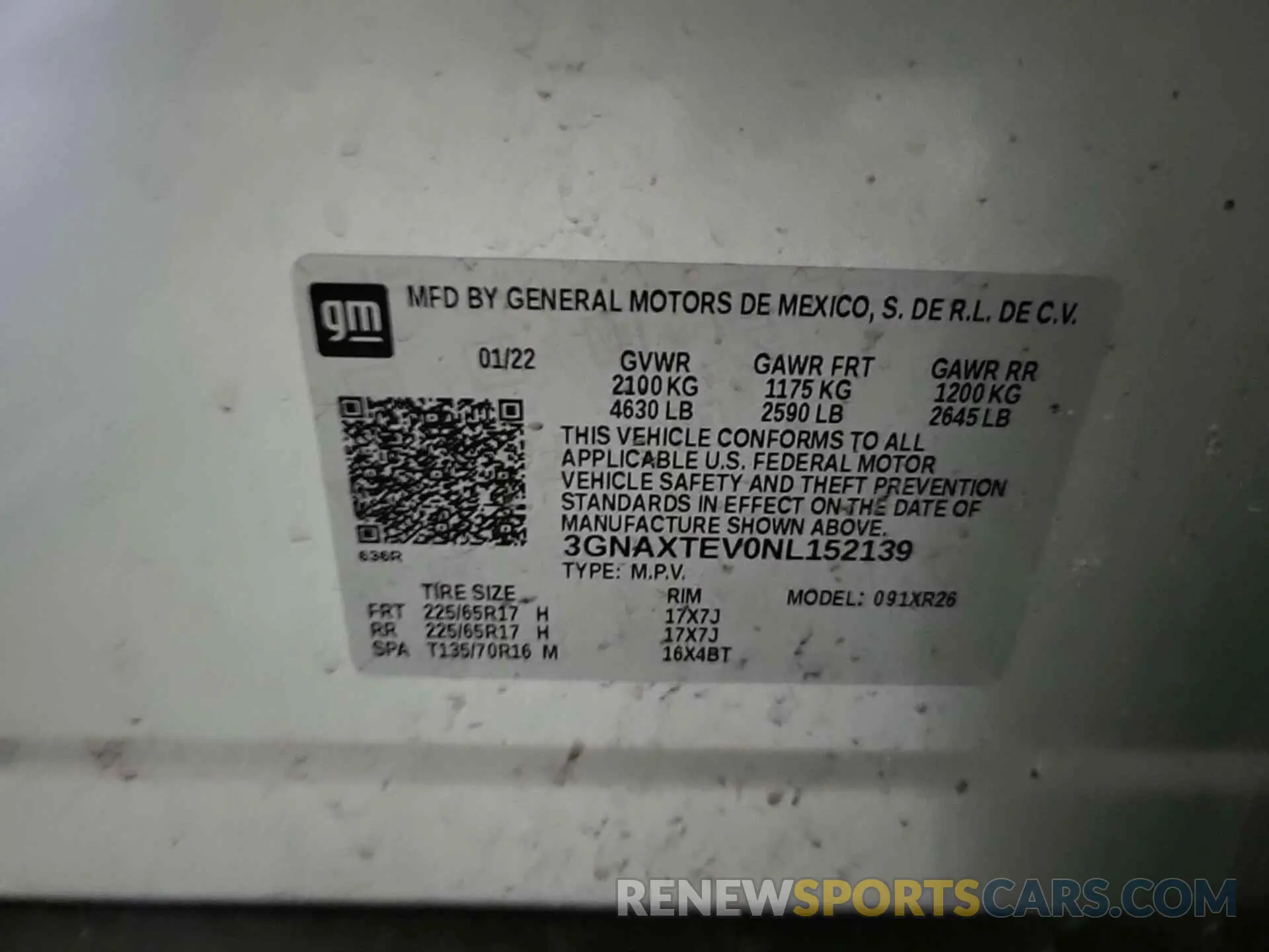15 Photograph of a damaged car 3GNAXTEV0NL152139 CHEVROLET EQUINOX 2022
