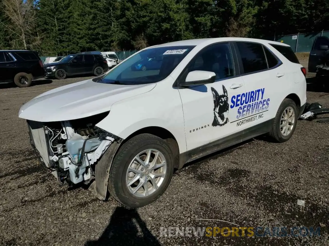 1 Photograph of a damaged car 3GNAXTEV1NL134670 CHEVROLET EQUINOX 2022