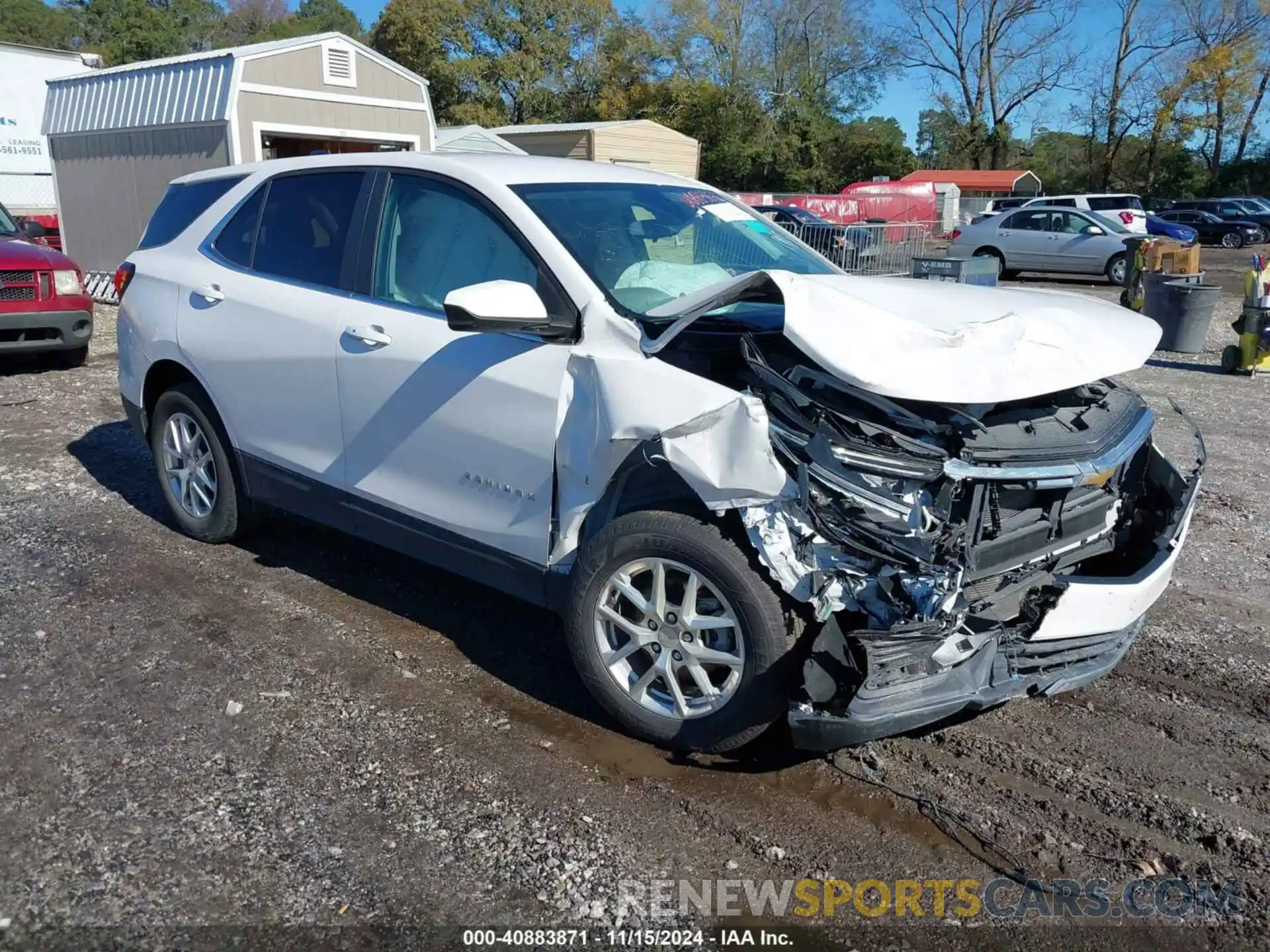 1 Photograph of a damaged car 3GNAXTEV2NL139666 CHEVROLET EQUINOX 2022