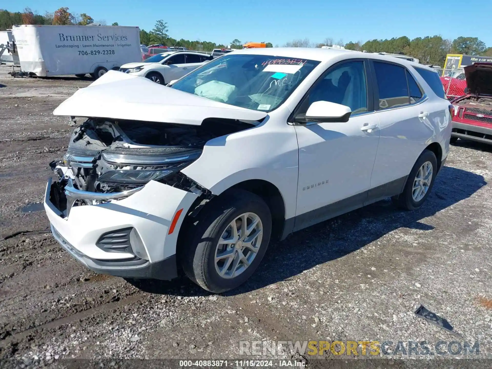 2 Photograph of a damaged car 3GNAXTEV2NL139666 CHEVROLET EQUINOX 2022