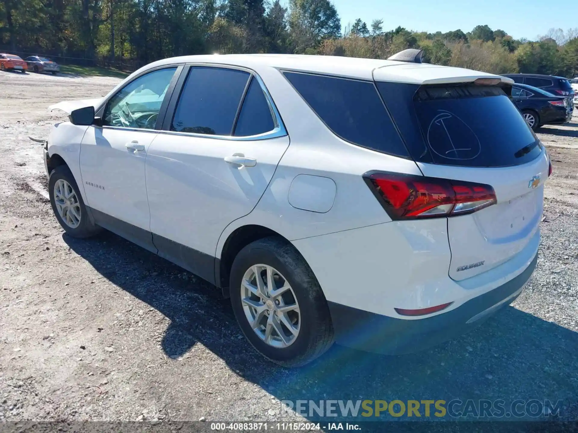 3 Photograph of a damaged car 3GNAXTEV2NL139666 CHEVROLET EQUINOX 2022