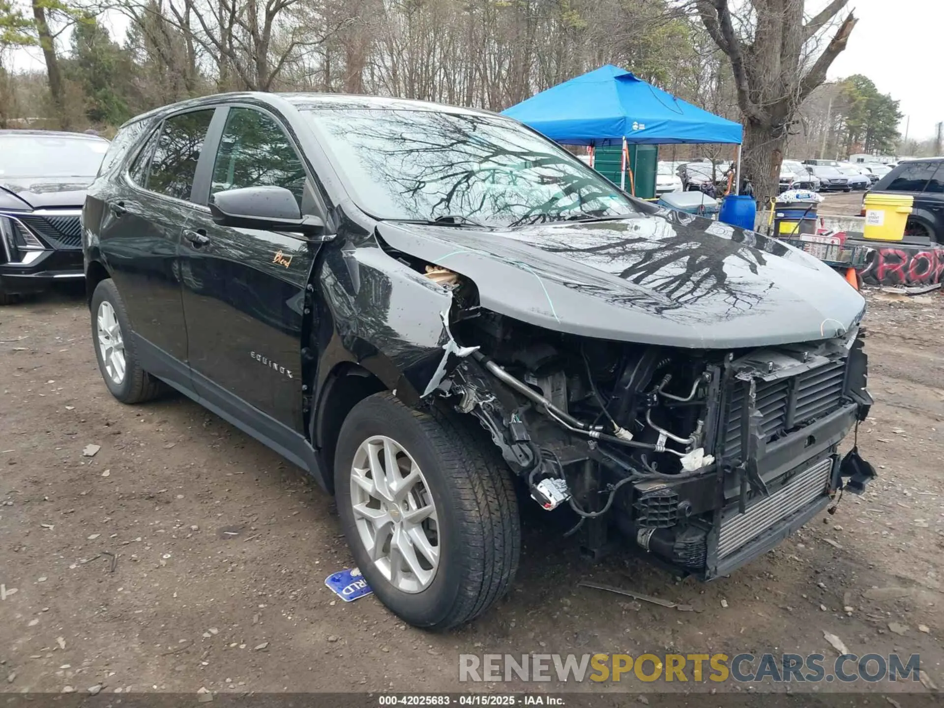 1 Photograph of a damaged car 3GNAXTEV6NL179197 CHEVROLET EQUINOX 2022