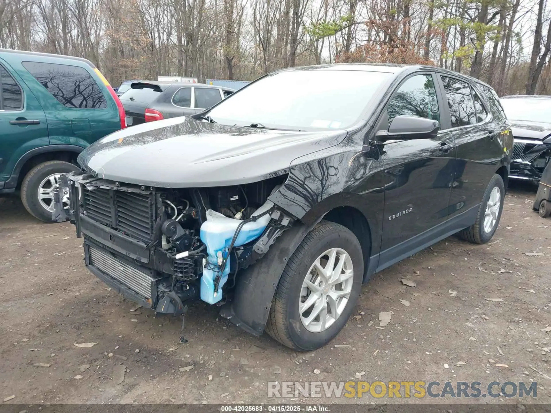 2 Photograph of a damaged car 3GNAXTEV6NL179197 CHEVROLET EQUINOX 2022