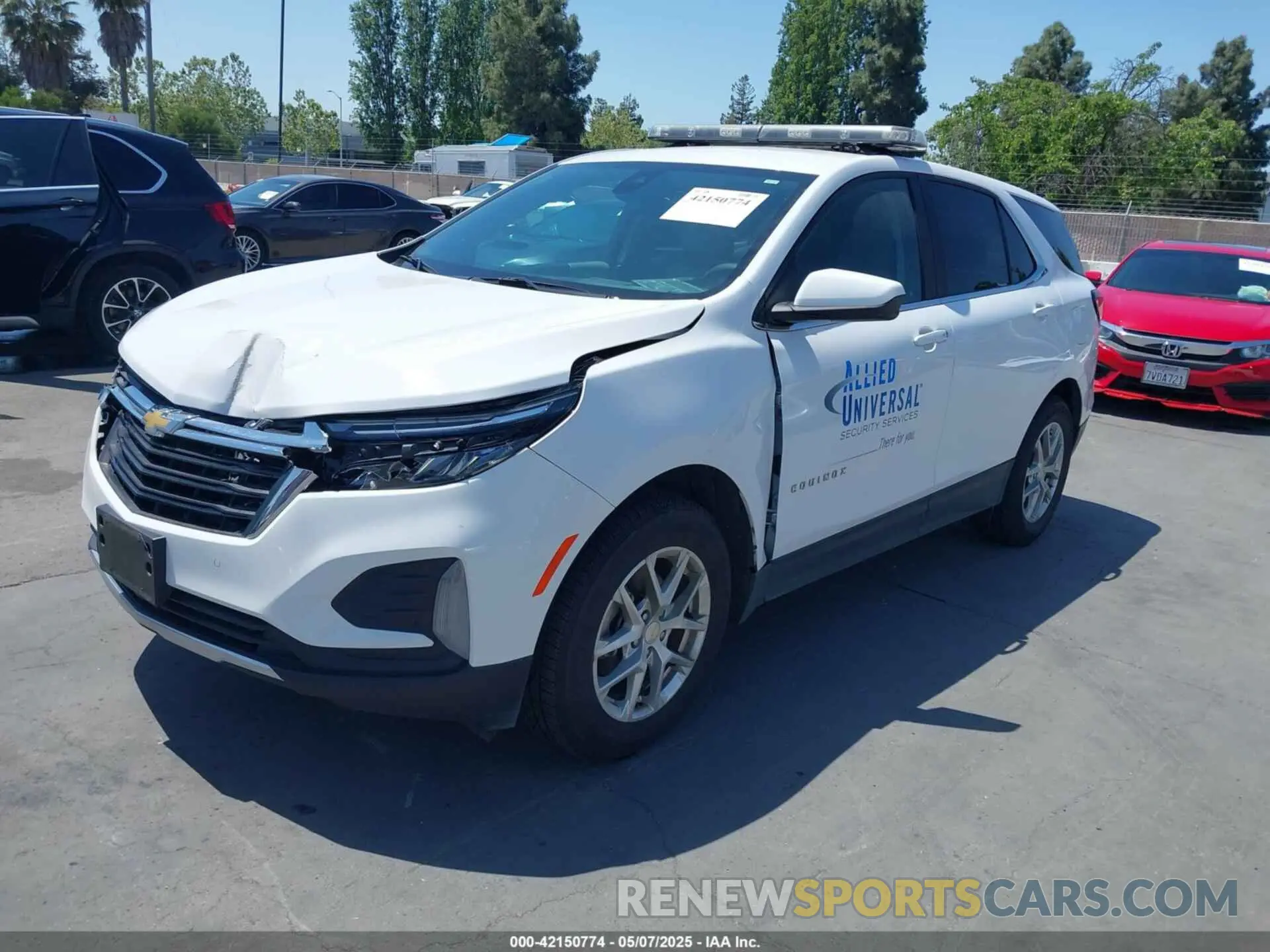 2 Photograph of a damaged car 3GNAXTEV7NL244445 CHEVROLET EQUINOX 2022