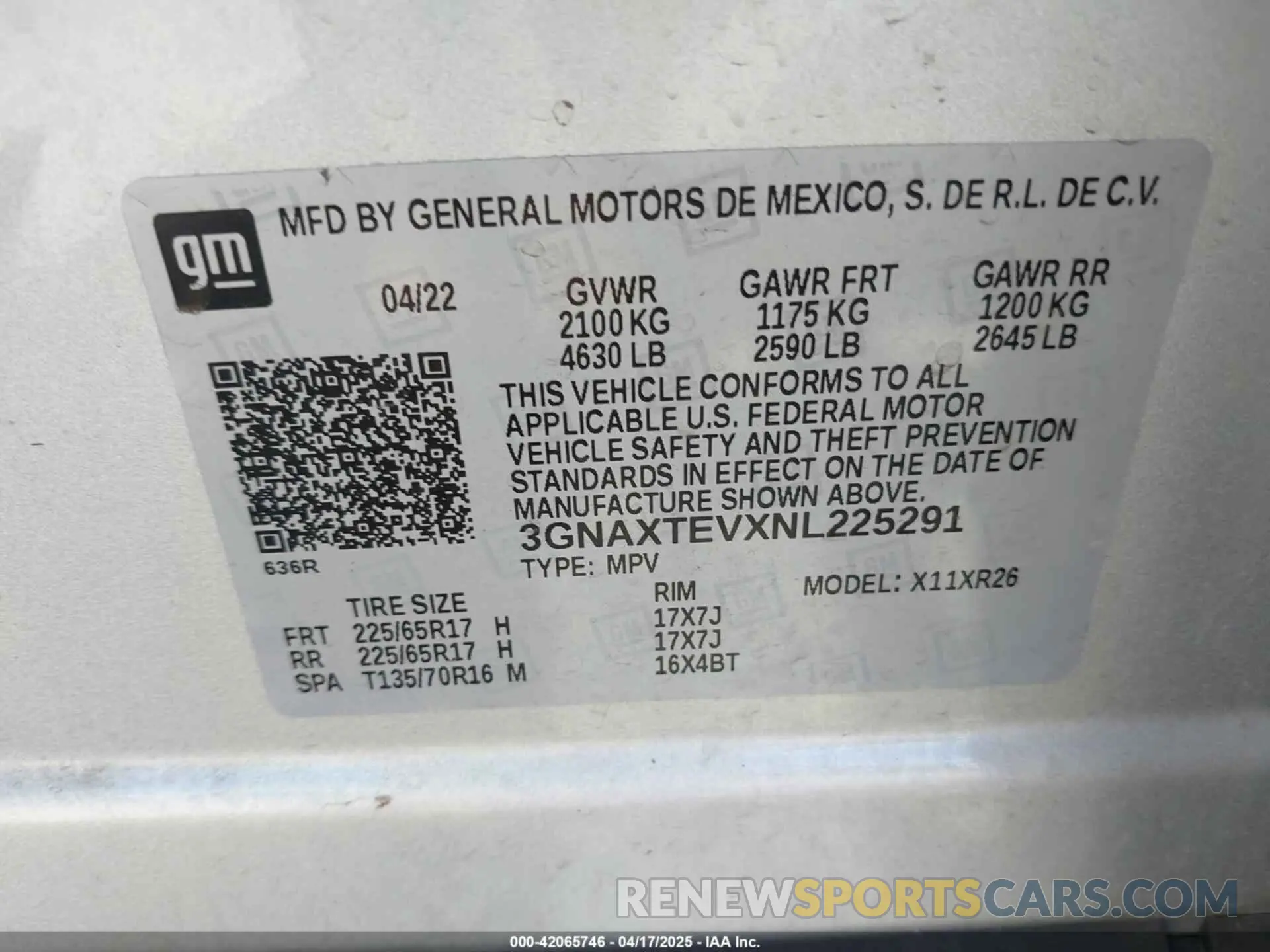 9 Photograph of a damaged car 3GNAXTEVXNL225291 CHEVROLET EQUINOX 2022