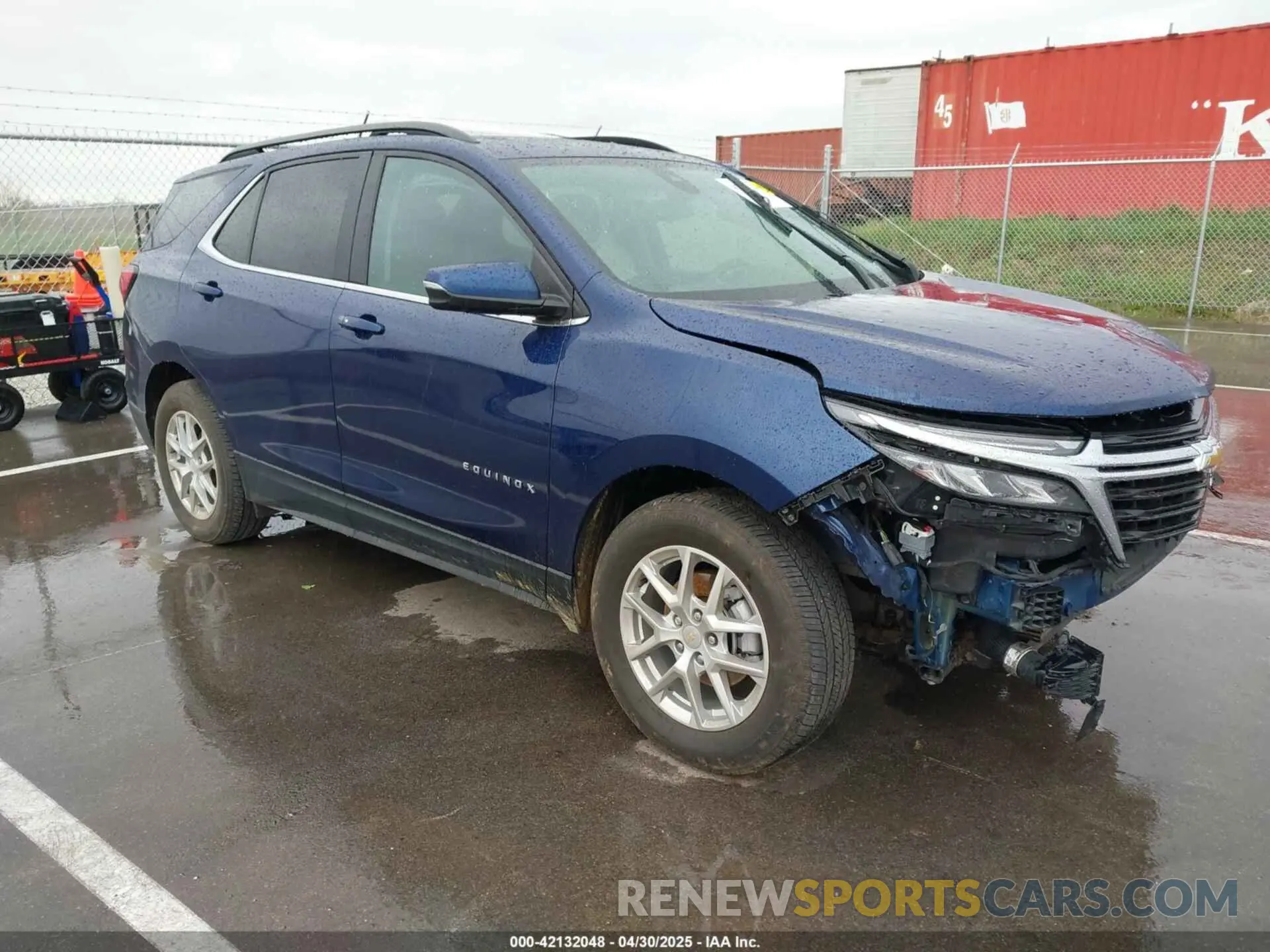 1 Photograph of a damaged car 3GNAXUEV0NL287708 CHEVROLET EQUINOX 2022