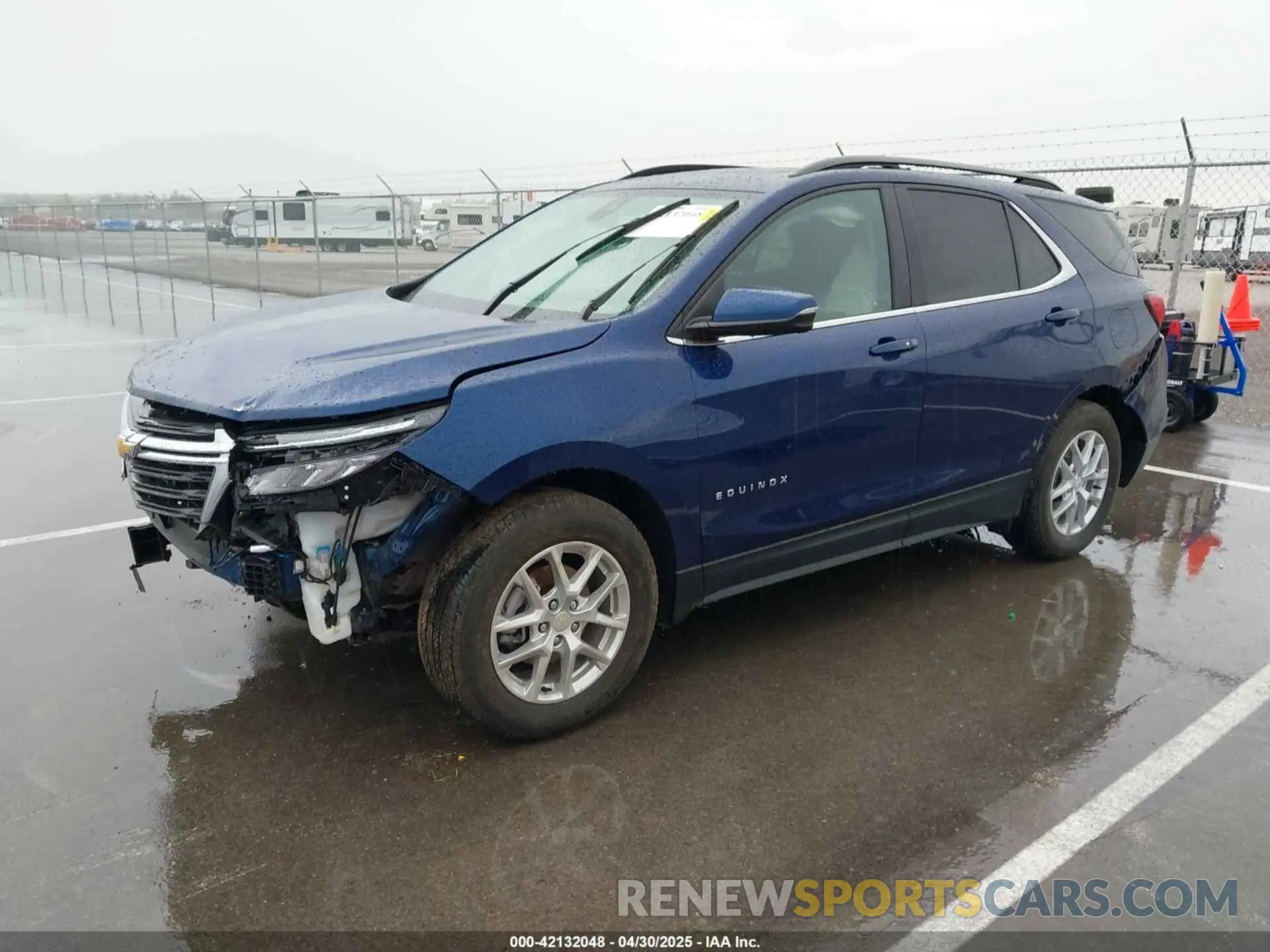 2 Photograph of a damaged car 3GNAXUEV0NL287708 CHEVROLET EQUINOX 2022