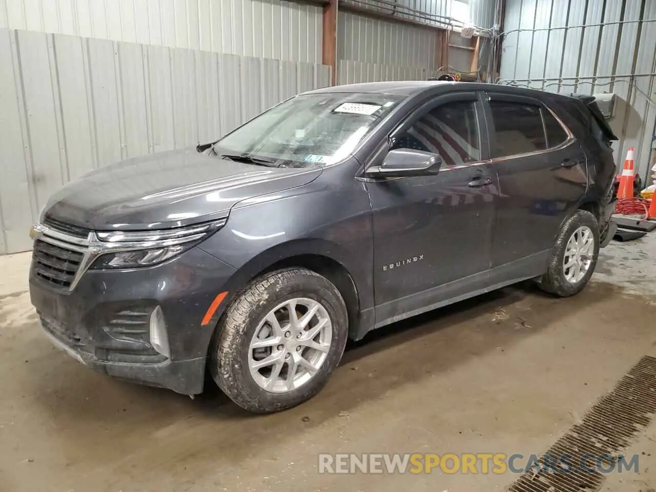 1 Photograph of a damaged car 3GNAXUEV0NS102370 CHEVROLET EQUINOX 2022